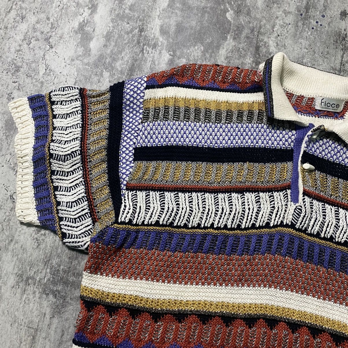Other Vintage Ficce Yoshiyuki Konishi Cnitwear Shirt Size US L / EU 52-54 / 3 - 4 Thumbnail