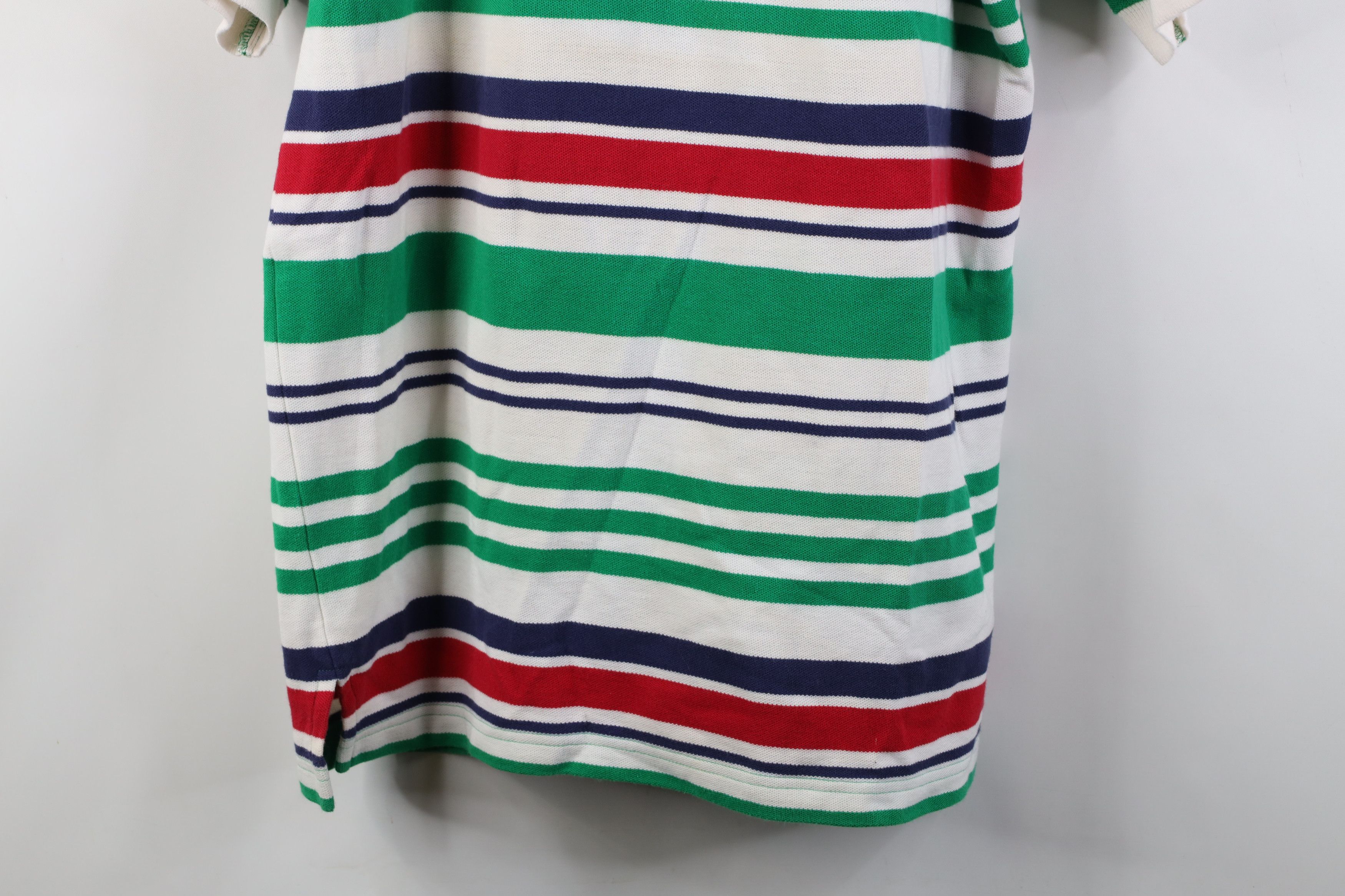 Vintage Vintage 90s Streetwear Block Knit Golf Polo Shirt Cotton Size US L / EU 52-54 / 3 - 3 Thumbnail