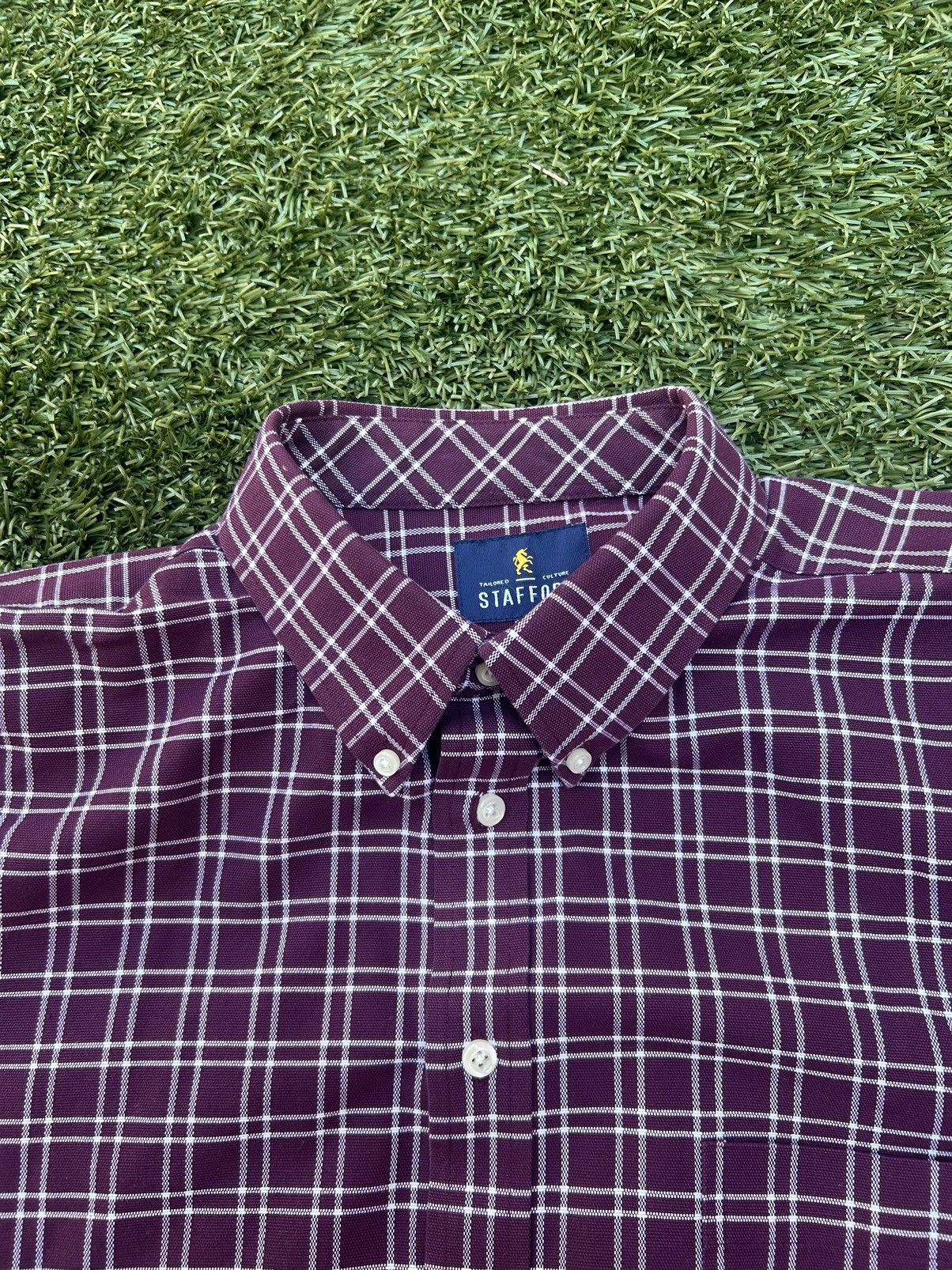 Stafford × Vintage Stafford Plaid Overshirt Size US S / EU 44-46 / 1 - 2 Thumbnail