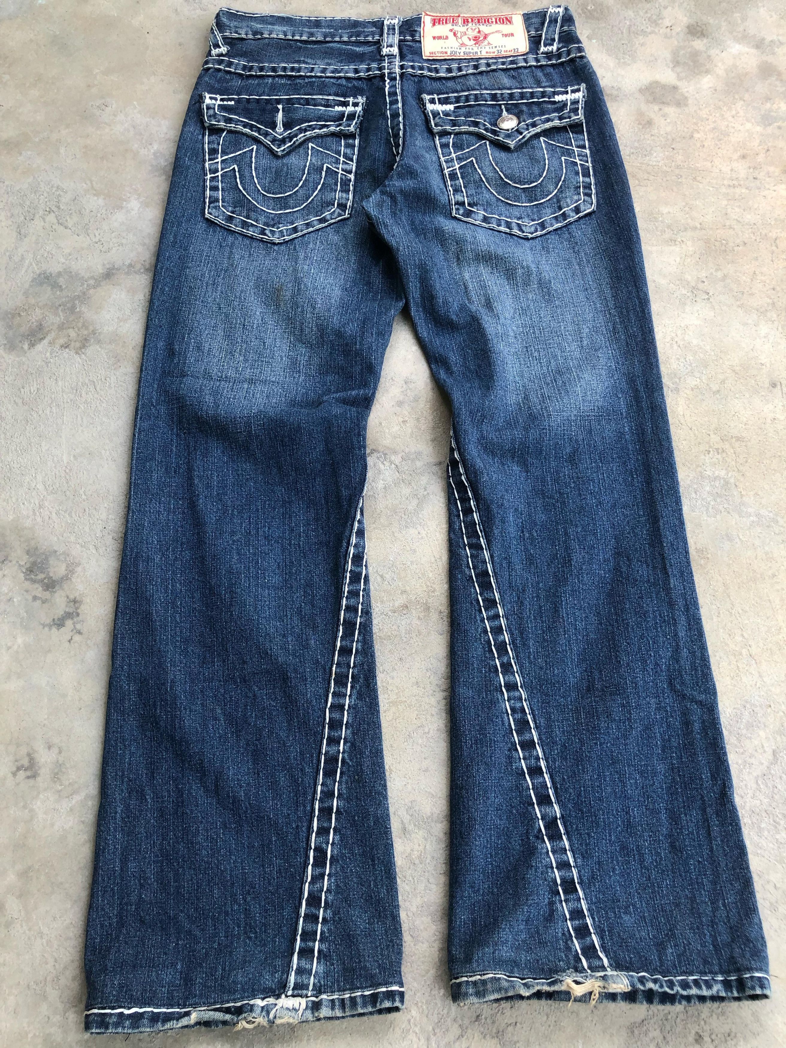 True Religion True Religion White Stiching Flared denim Size US 32 / EU 48 - 2 Thumbnail