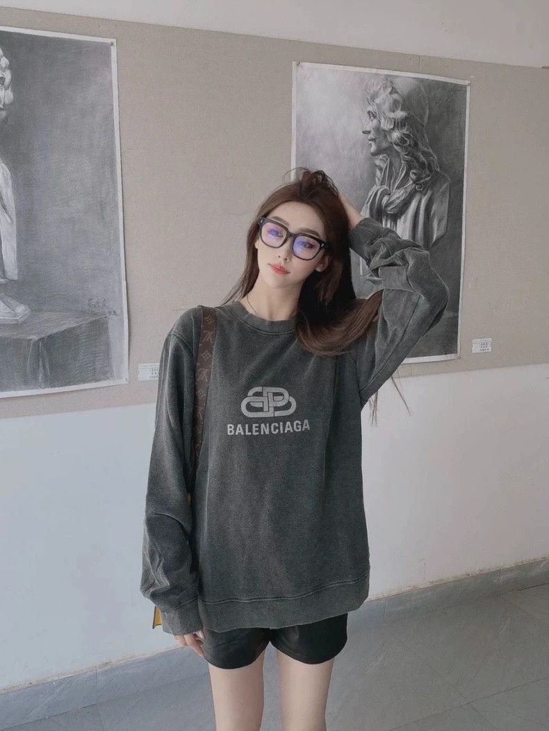Balenciaga Balenciaga Black washing to make old double B-lock letter Size US S / EU 44-46 / 1 - 9 Thumbnail
