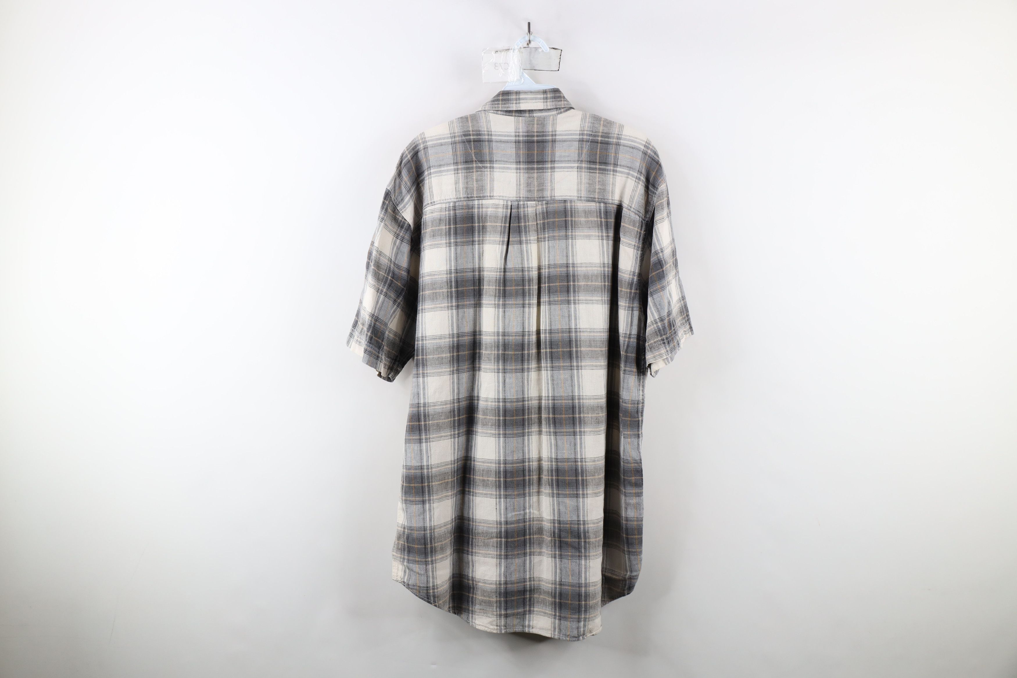 Vintage Vintage 90s Streetwear Blend Baggy Fit Button Shirt Plaid Size US M / EU 48-50 / 2 - 8 Thumbnail