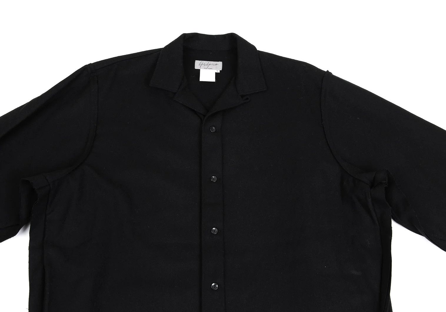 Yohji Yamamoto Yohji Yamamoto Melton Wool Inside-Out Shirt Size US M / EU 48-50 / 2 - 2 Thumbnail