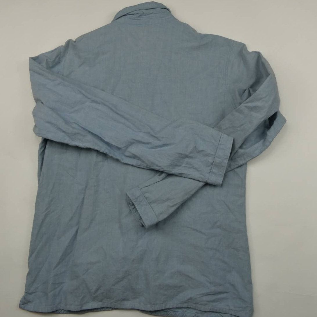 Woolrich Woolen Mills Woolrich pearl snap chambray shirt, medium, blue Size M / US 6-8 / IT 42-44 - 2 Thumbnail