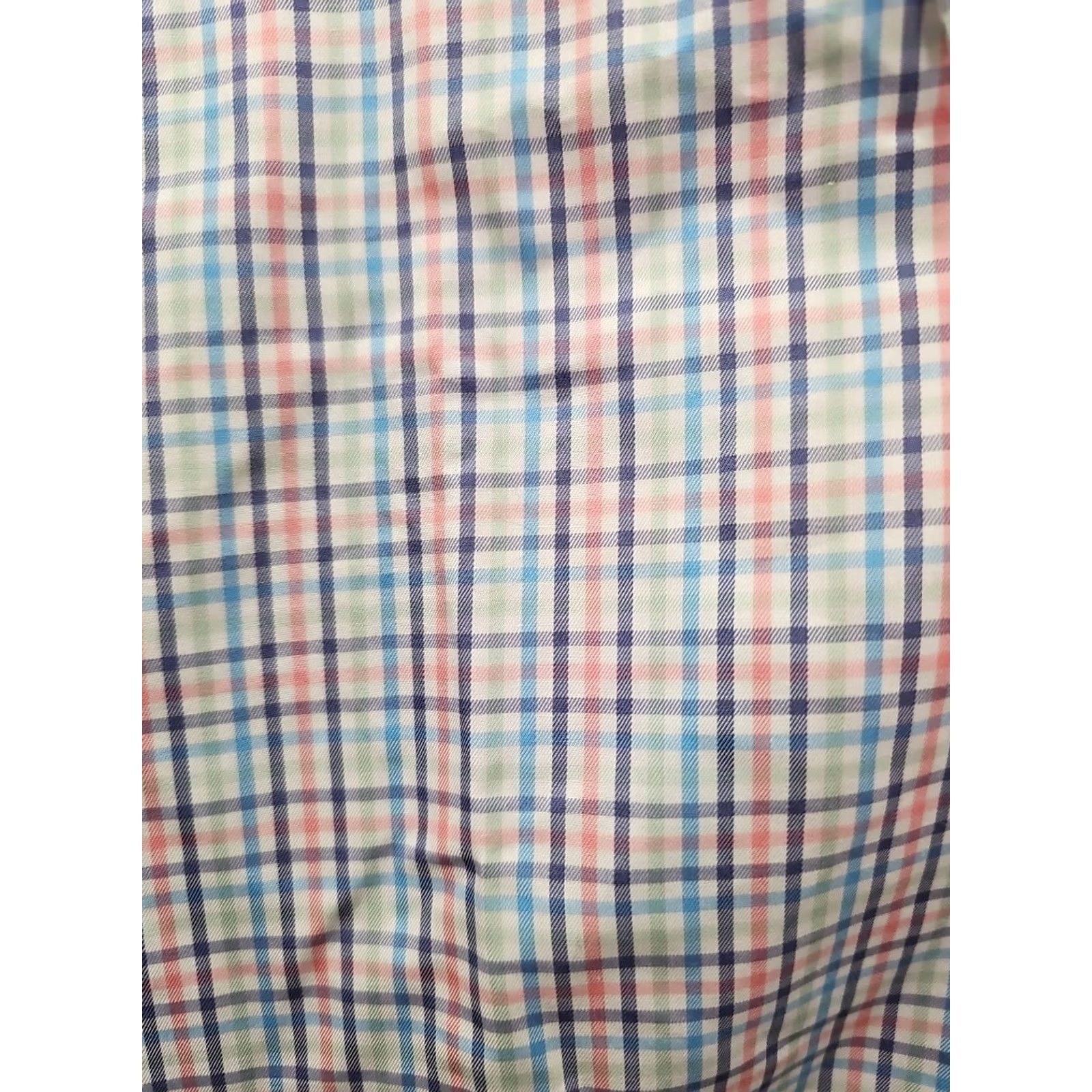 Peter Millar Peter Millar Shirt Mens Size Medium Long Sleeve Button Up Plaid Multicolor Cotton Blend Knit Casual Business Regular Mens Size US M / EU 48-50 / 2 - 4 Thumbnail
