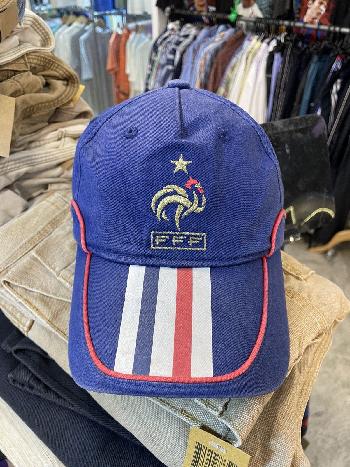 Adidas Y2K Adidas France Football Cap Size ONE SIZE - 2 Thumbnail
