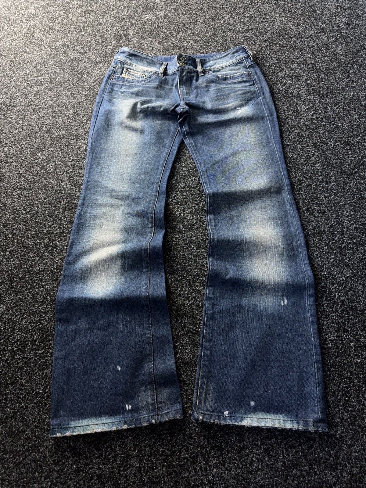 Diesel Vintage 00s Luxury Distressed Diesel Flared Denim pants Size 31" - 1 Thumbnail