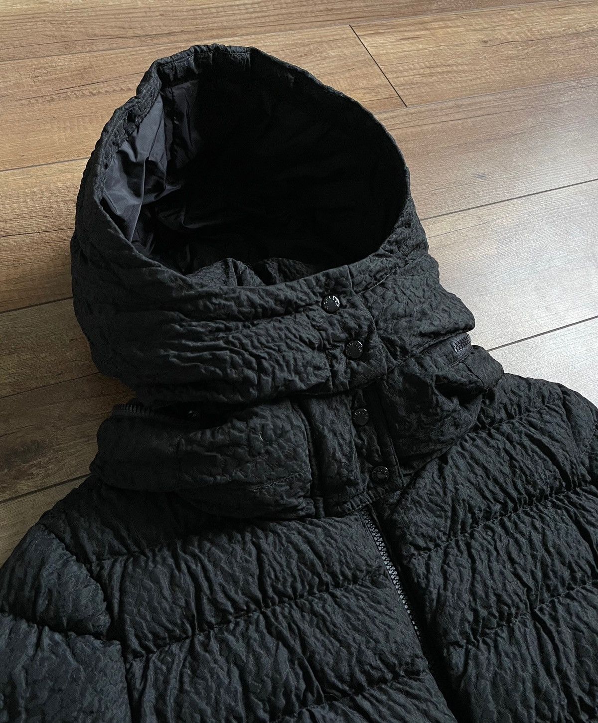 Moncler Moncler Women's Black Down Hooded Jacket Size S / US 4 / IT 40 - 2 Thumbnail