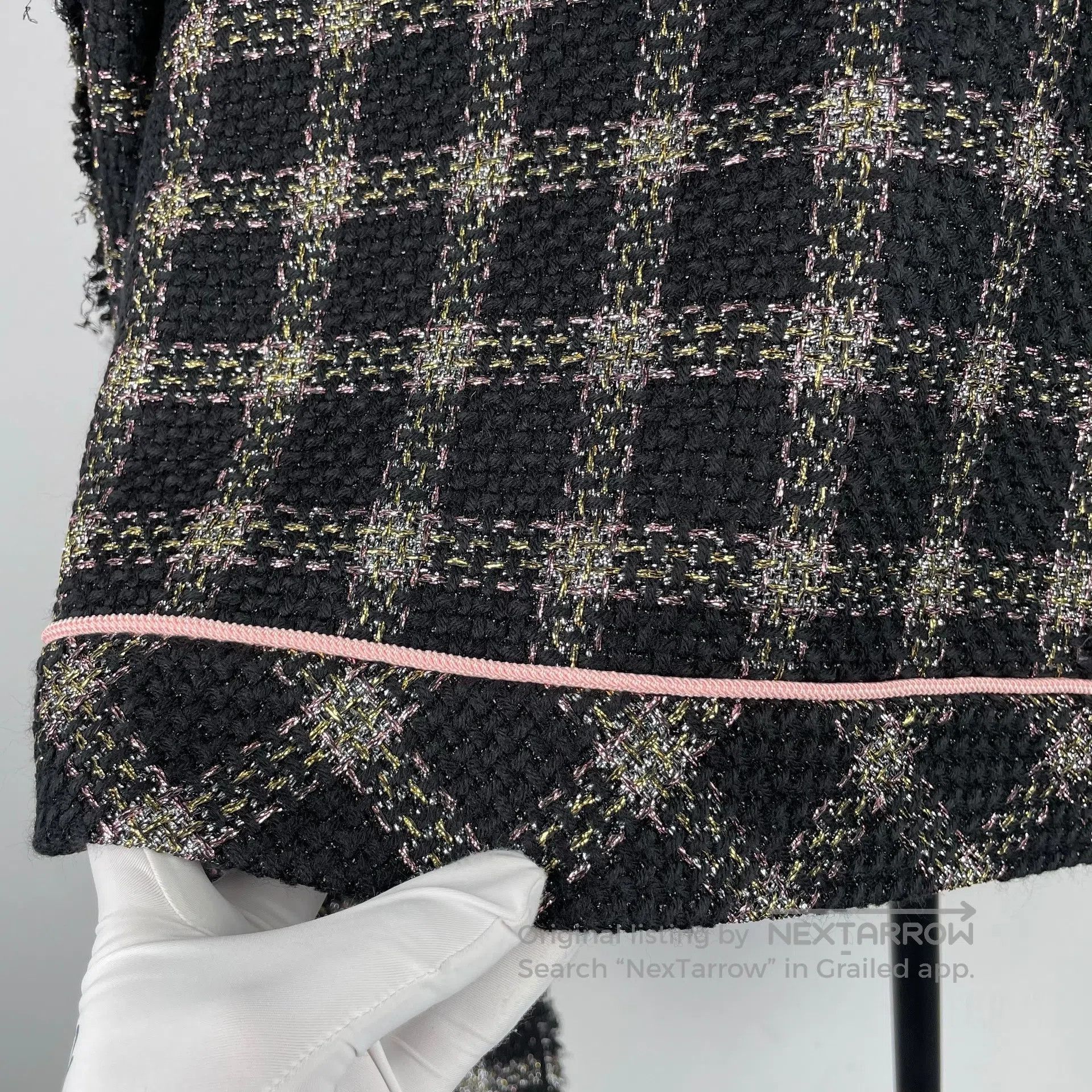Gucci Guicci Gold and silver thread tweed lady's jacket small Xi Size S / US 4 / IT 40 - 4 Thumbnail