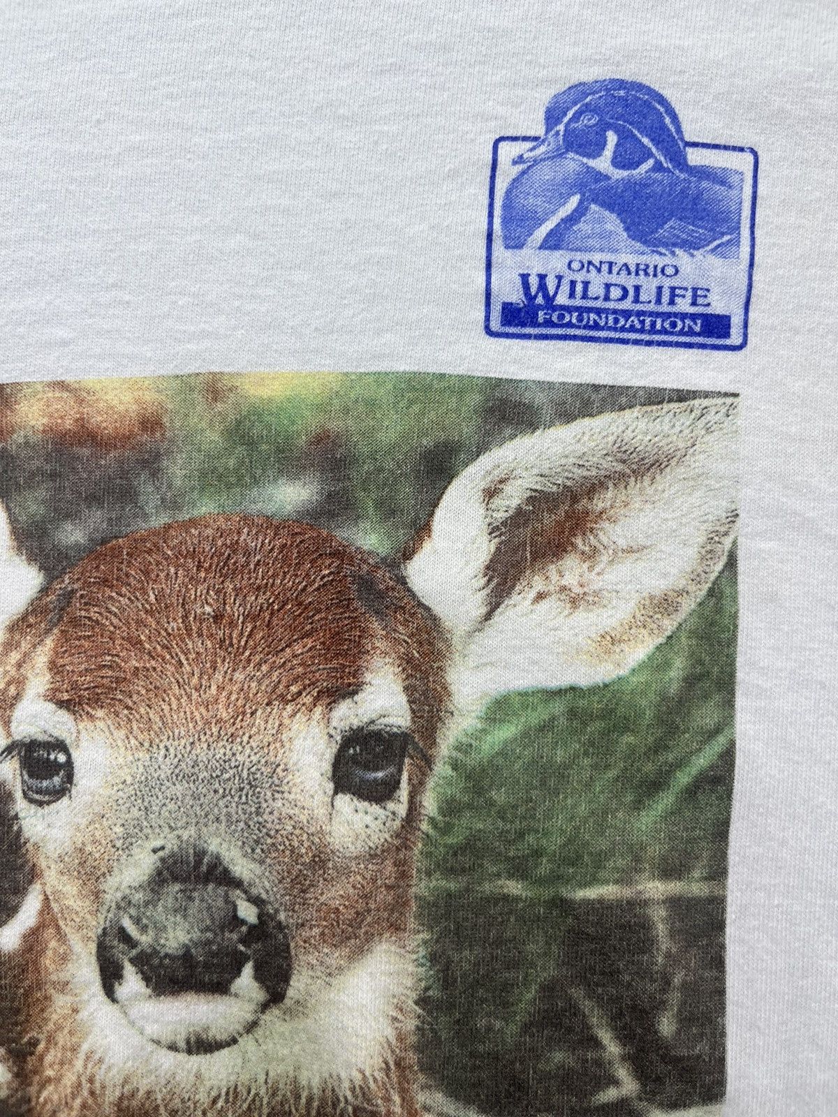 Vintage Vintage Deer Ontario Wildlife Foundation 00’s Tshirt Size US L / EU 52-54 / 3 - 6 Thumbnail