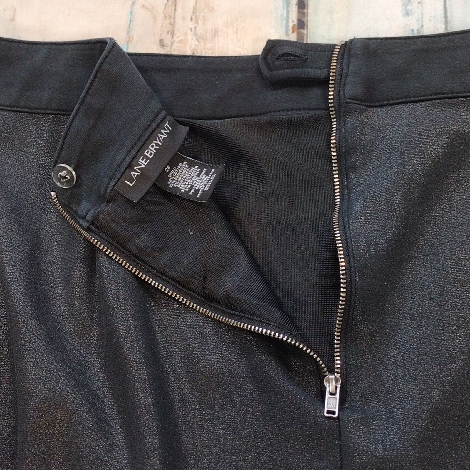 Other Lane Bryant Black Retro Business Stretchy Plus Size Skirt Size 28" / US 6 / IT 42 - 5 Thumbnail