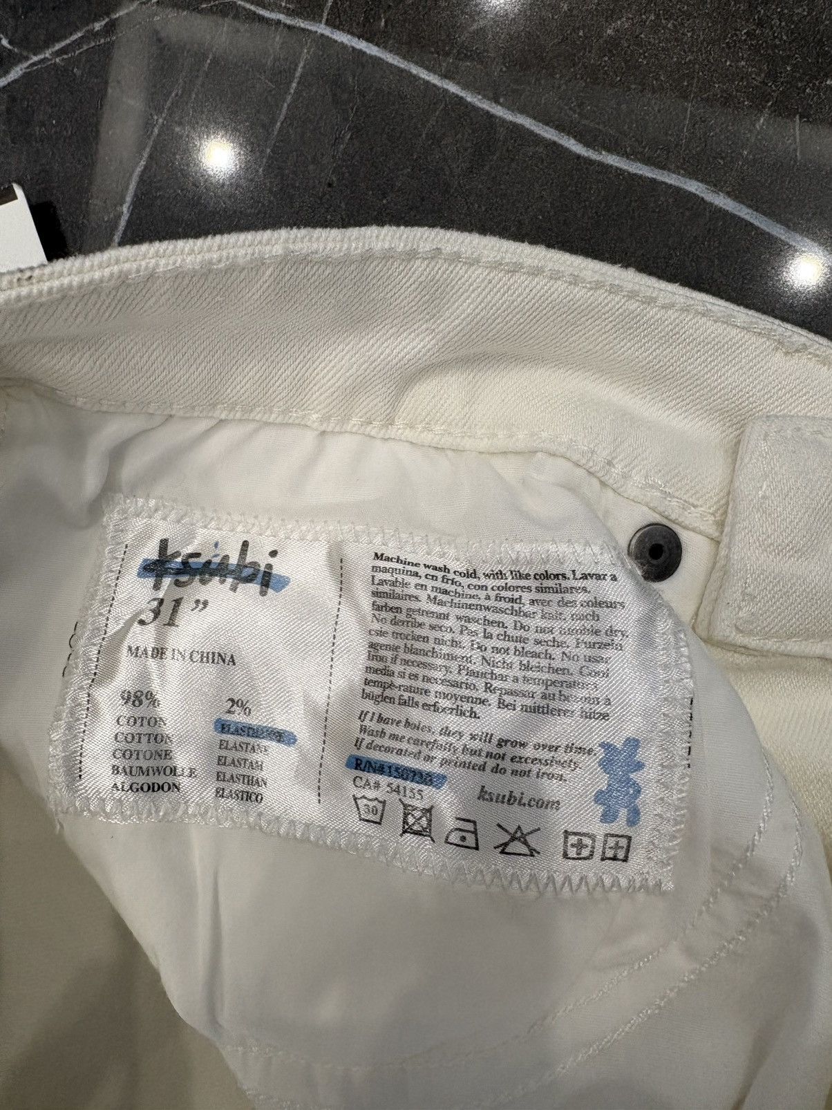 Ksubi NWT Ksubi Van Winkle Avalanche Trashed White Jeans Size 31 Size US 31 - 12 Thumbnail