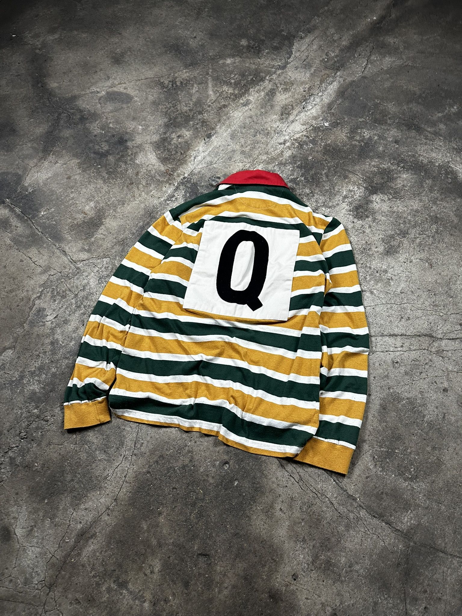Dries Van Noten Dries Van Noten "Q" Rugby Longsleeve Stripped Polo Size US M / EU 48-50 / 2 - 1 Thumbnail