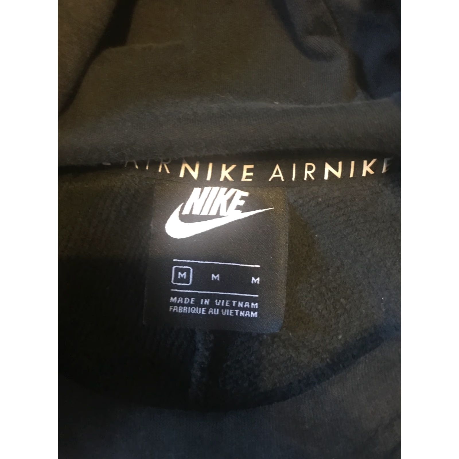 Nike Nike Air Hoodie Sportswear Pullover Sweatshirt Womens Medium Black CZ4014 Size M / US 6-8 / IT 42-44 - 2 Thumbnail