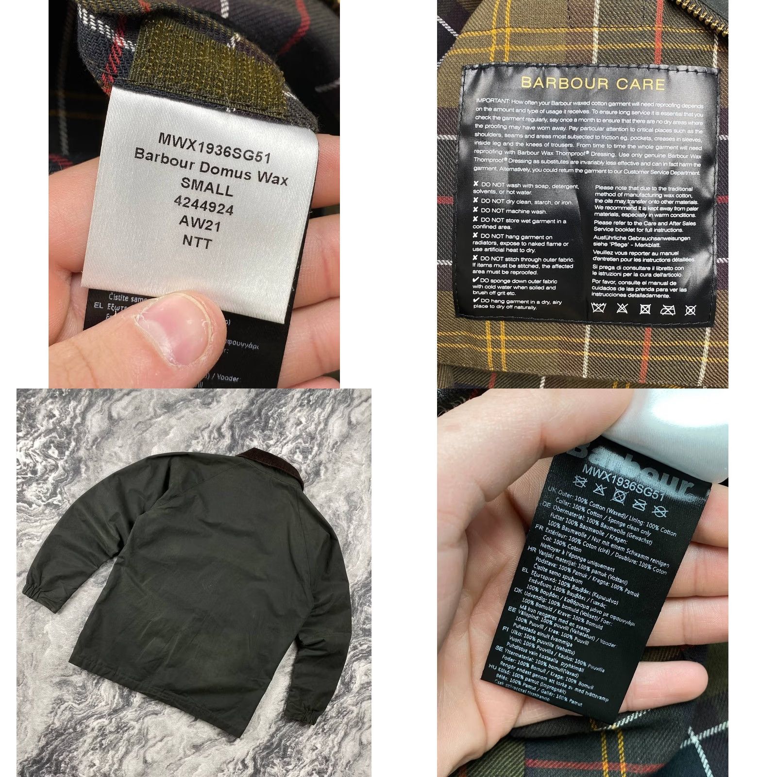 Barbour Barbour Jacket Men Size S Green Waxed Rain Coat Size US S / EU 44-46 / 1 - 8 Thumbnail