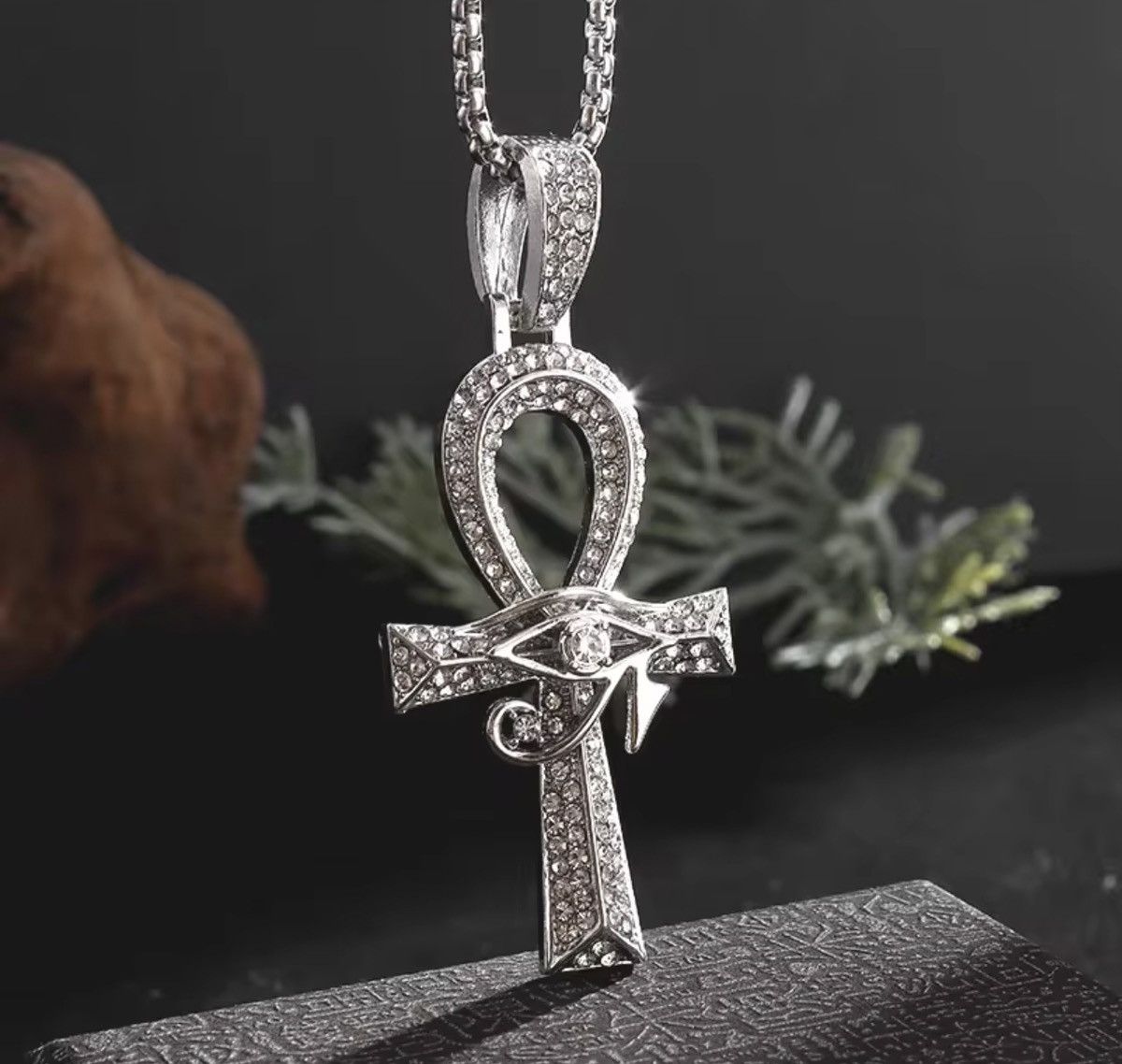 Jewelry Unique Egytion Cross Pendant Necklace Size ONE SIZE - 1 Thumbnail