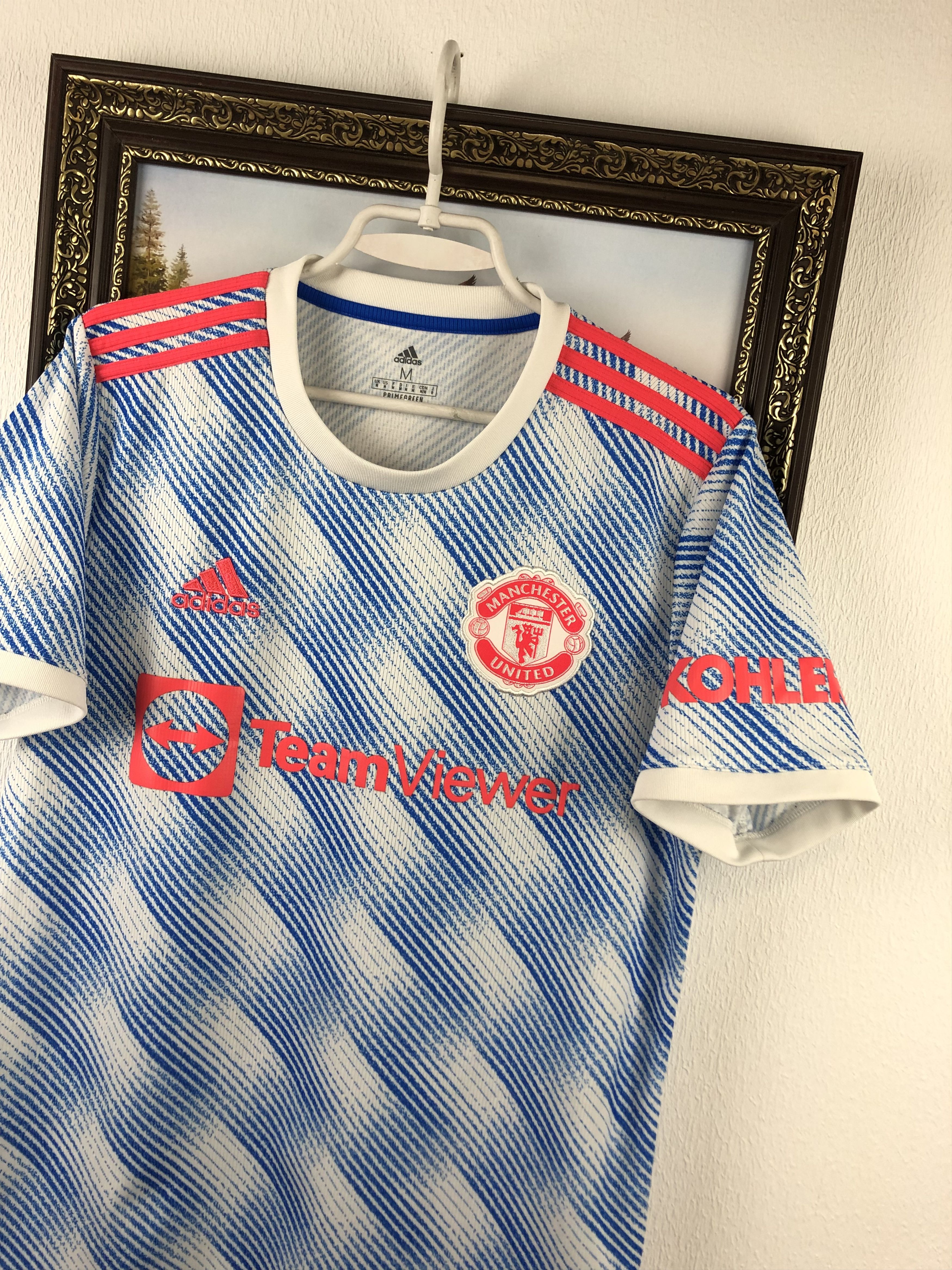 Adidas Manchester United football shirt 2021 Soccer Jersey Trikot Size US M / EU 48-50 / 2 - 4 Thumbnail