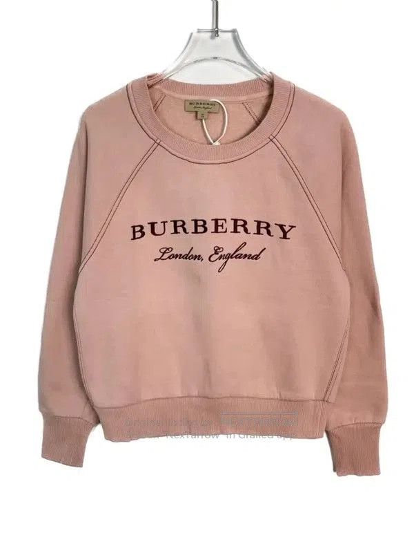 Burberry Burberry Pink Cotton Sweatshirt for Women. Size XS / US 0-2 / IT 36-38 - 1 Thumbnail