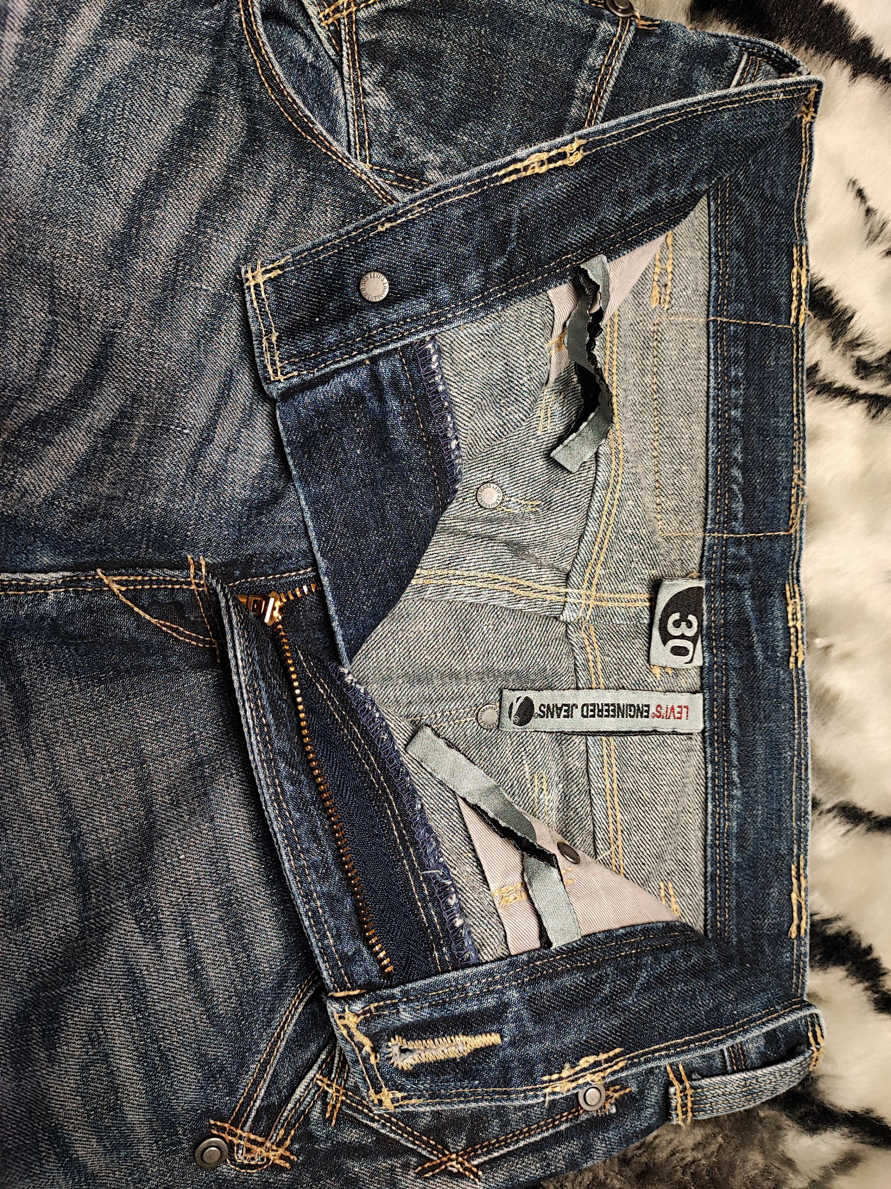 Levi's Levis Engineered Twisted Zip Leg Washed Jeans Size US 28 / EU 44 - 18 Thumbnail