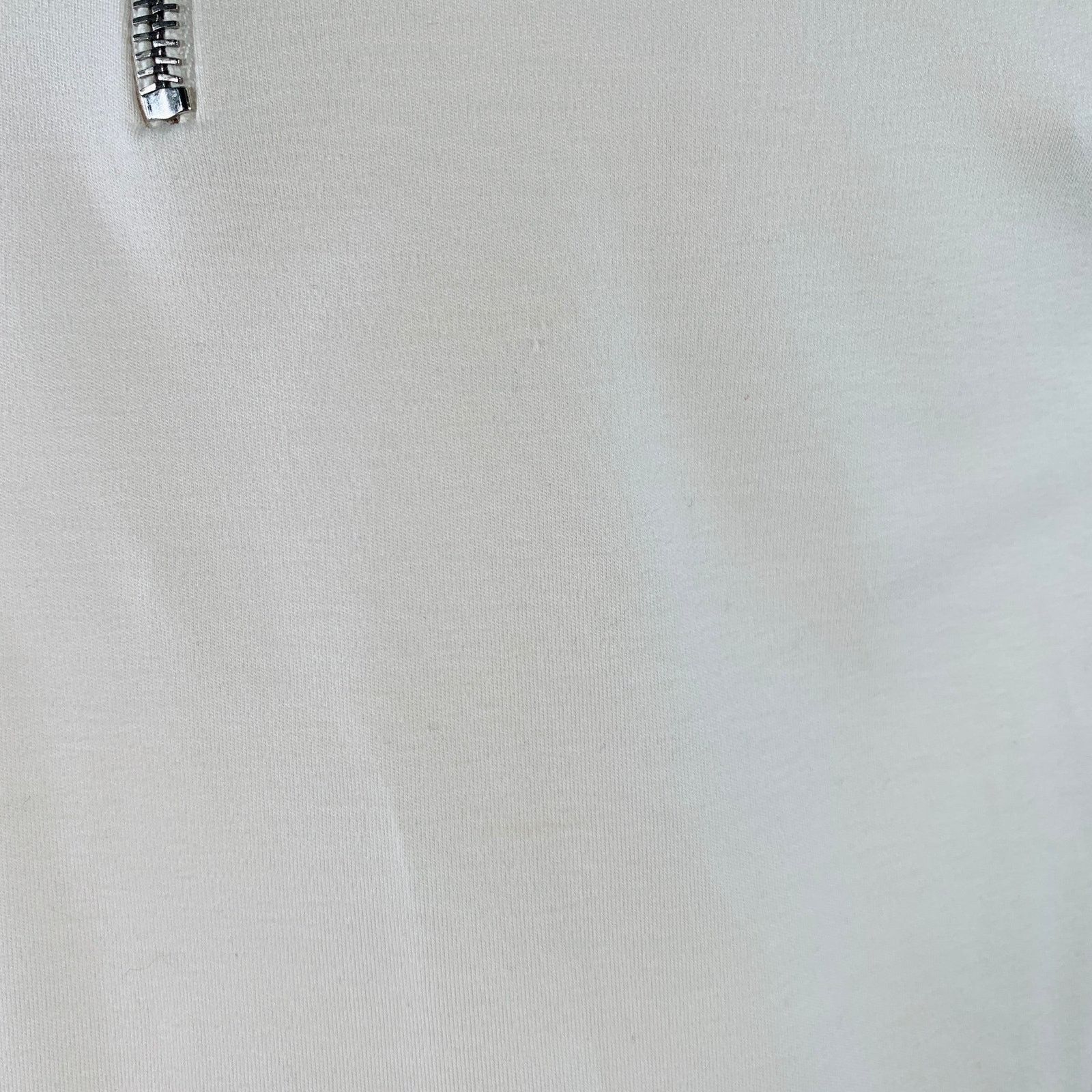 Brunello Cucinelli M Cream Cotton Blend Short Sleeve Peplum Casual Top Size M / US 6-8 / IT 42-44 - 7 Thumbnail