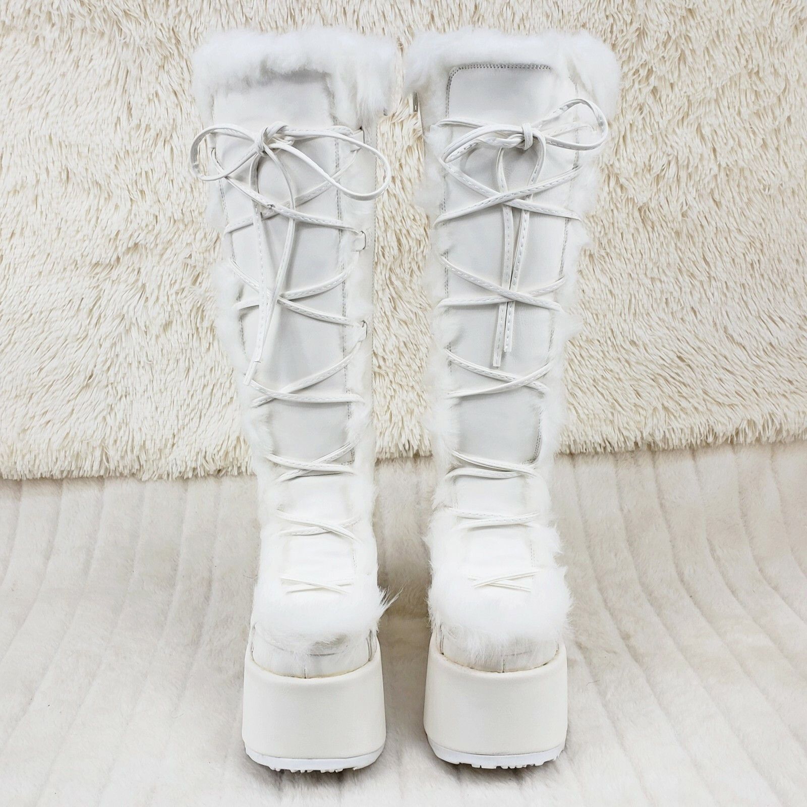 Other DEMONIA Camel 311 Stacked White Mammoth Platform Goth Punk K Size US 7 / IT 37 - 3 Thumbnail