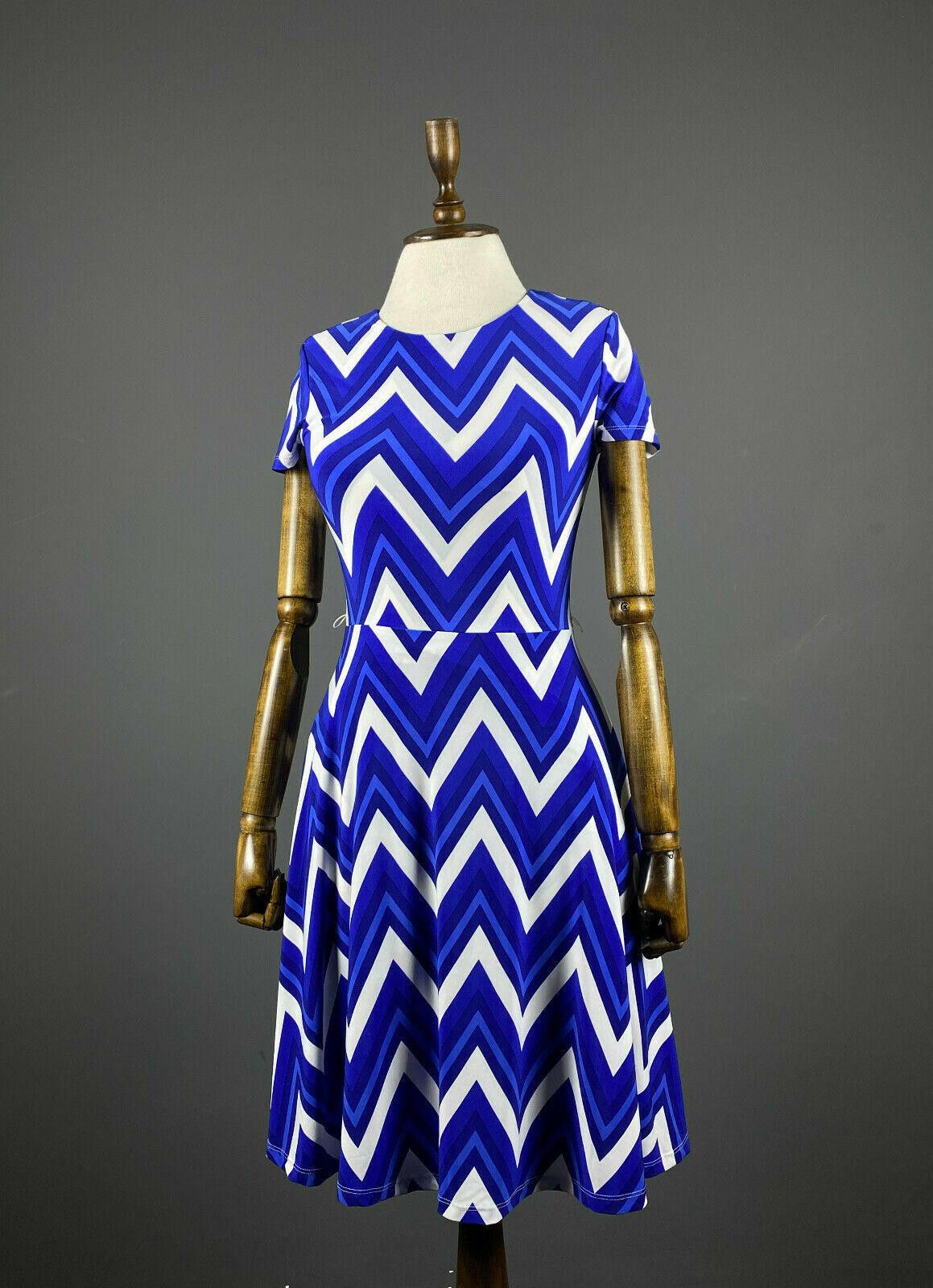 Lauren Ralph Lauren Ladies Lauren Ralph Lauren Blue Stripe A-Line Dress Size XS Size XS / US 0-2 / IT 36-38 - 1 Thumbnail
