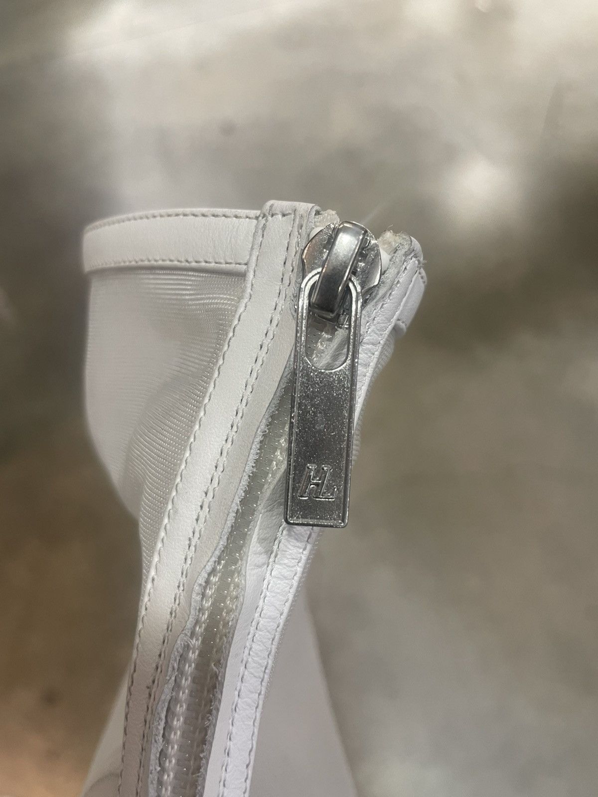 Helmut Lang FW24 Sample Helmut Lang Sheer Mesh Boot with Clear Heel Size US 10 / IT 40 - 3 Thumbnail