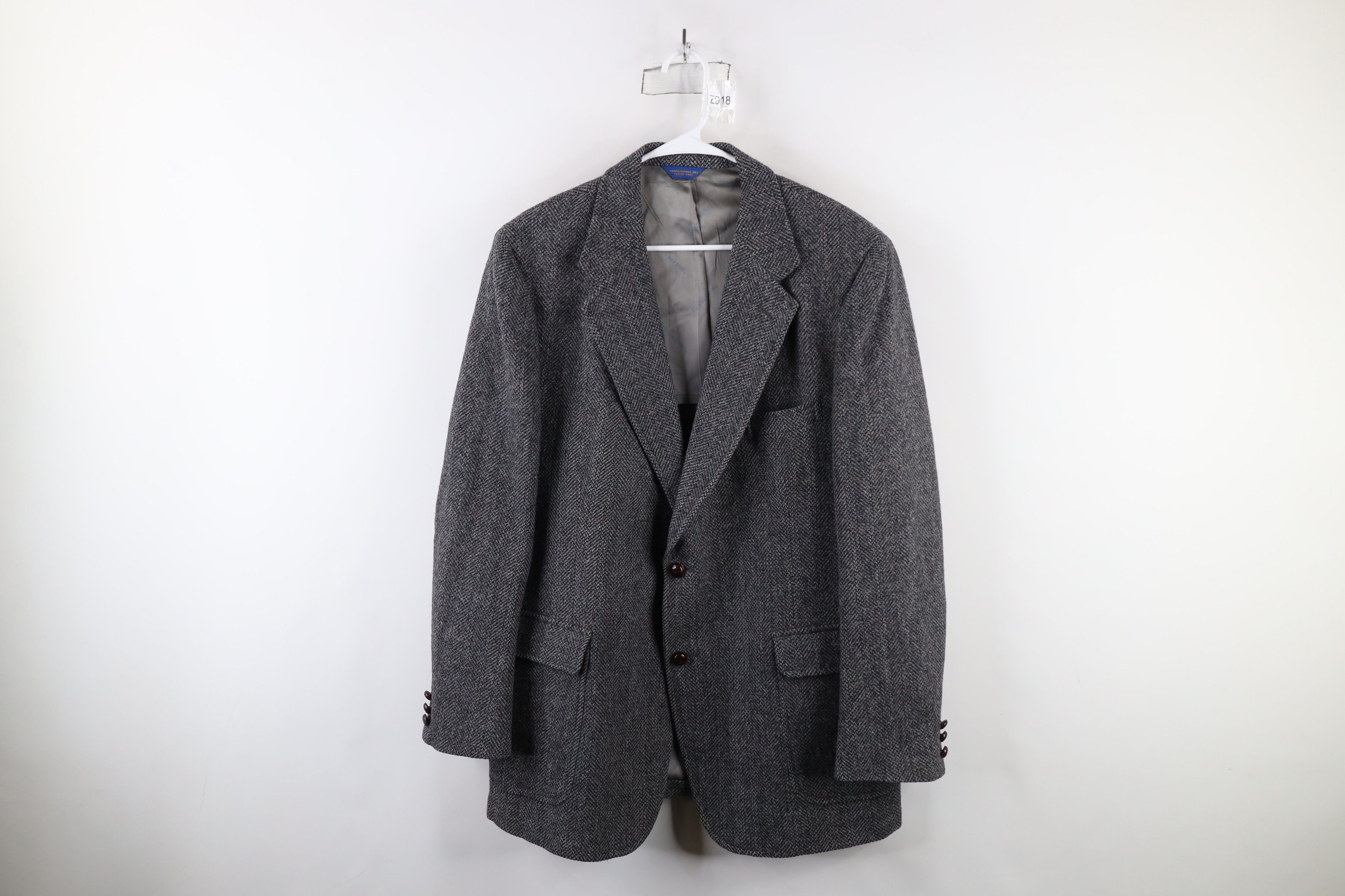 Vintage 70s Pendleton Button Blazer Suit Jacket Gray USA