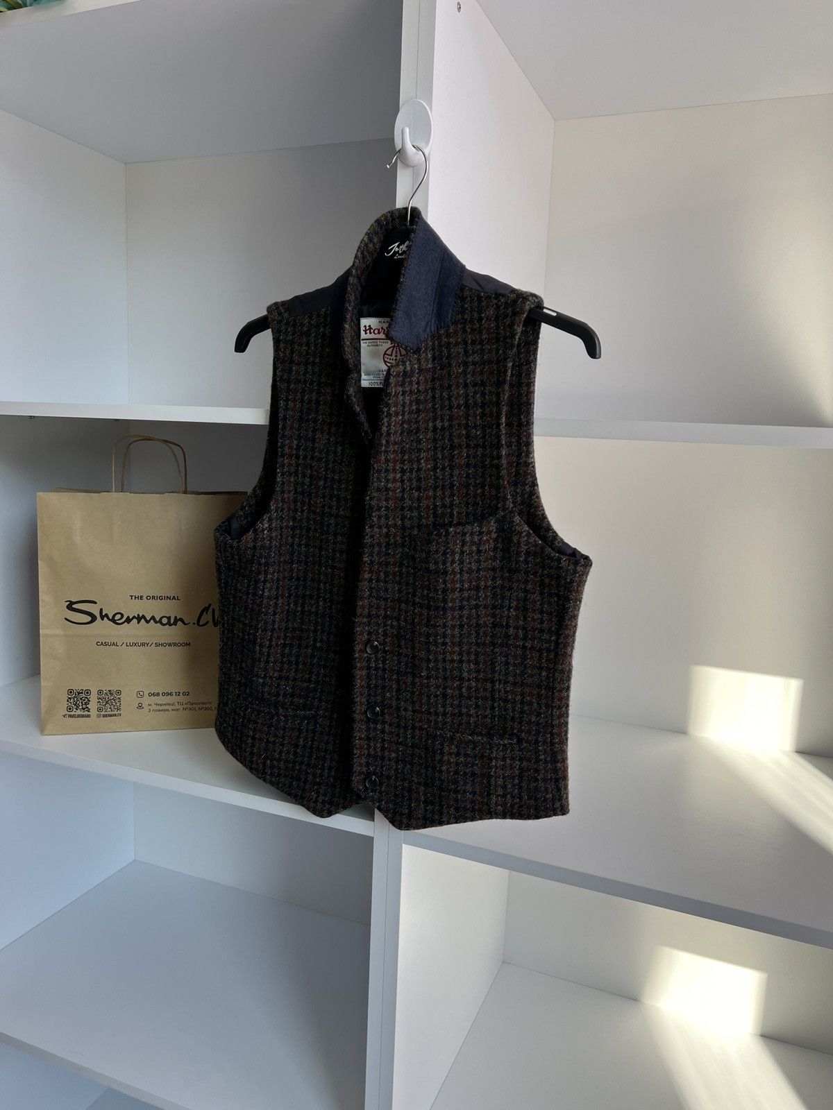 Harris Tweed × Vintage Vintage Harris Tweed Wool old money style vest Size US M / EU 48-50 / 2 - 4 Thumbnail