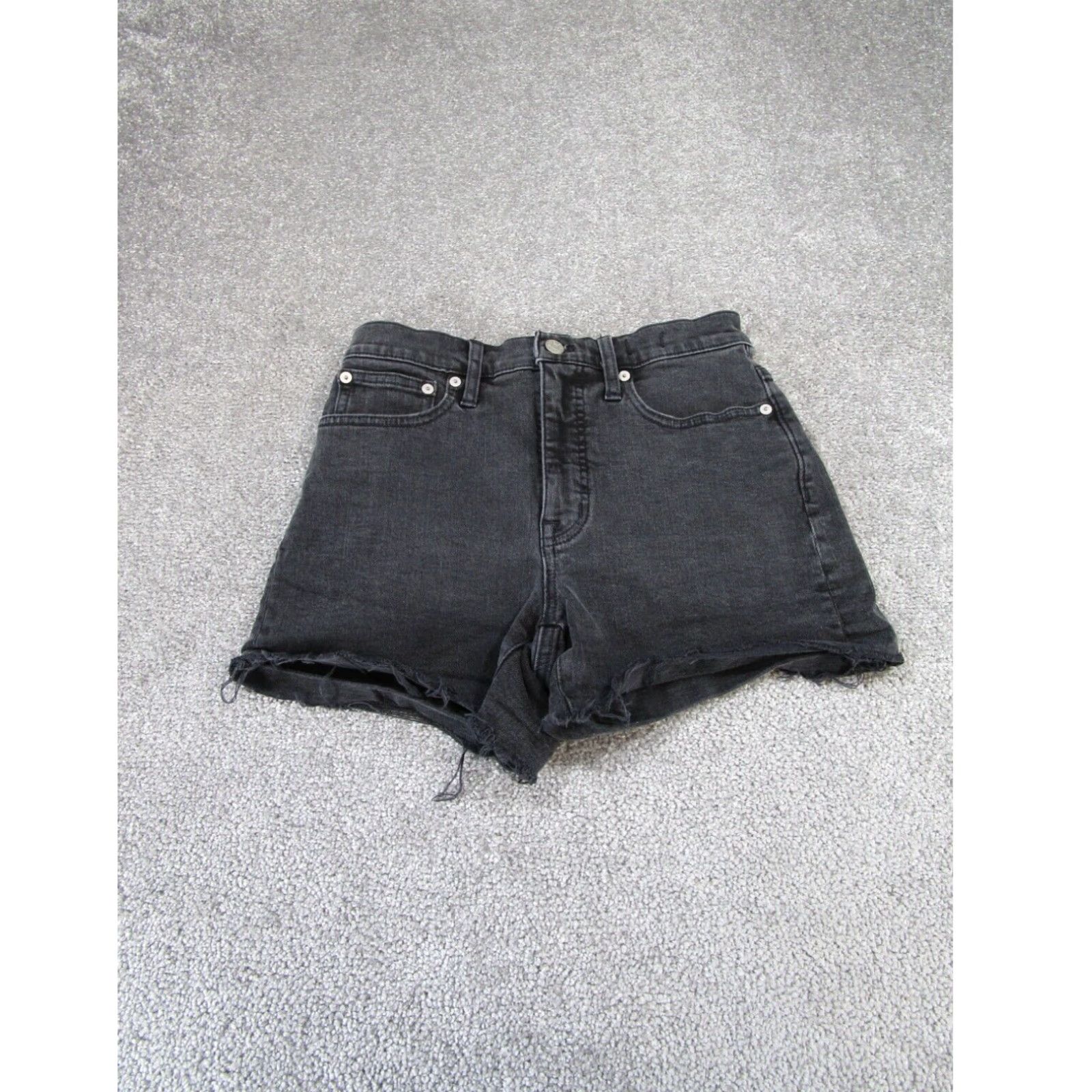 Madewell Womens Madewell Shorts Gray Denim 25 XL Extra Large Size 42" / US 20 - 1 Thumbnail