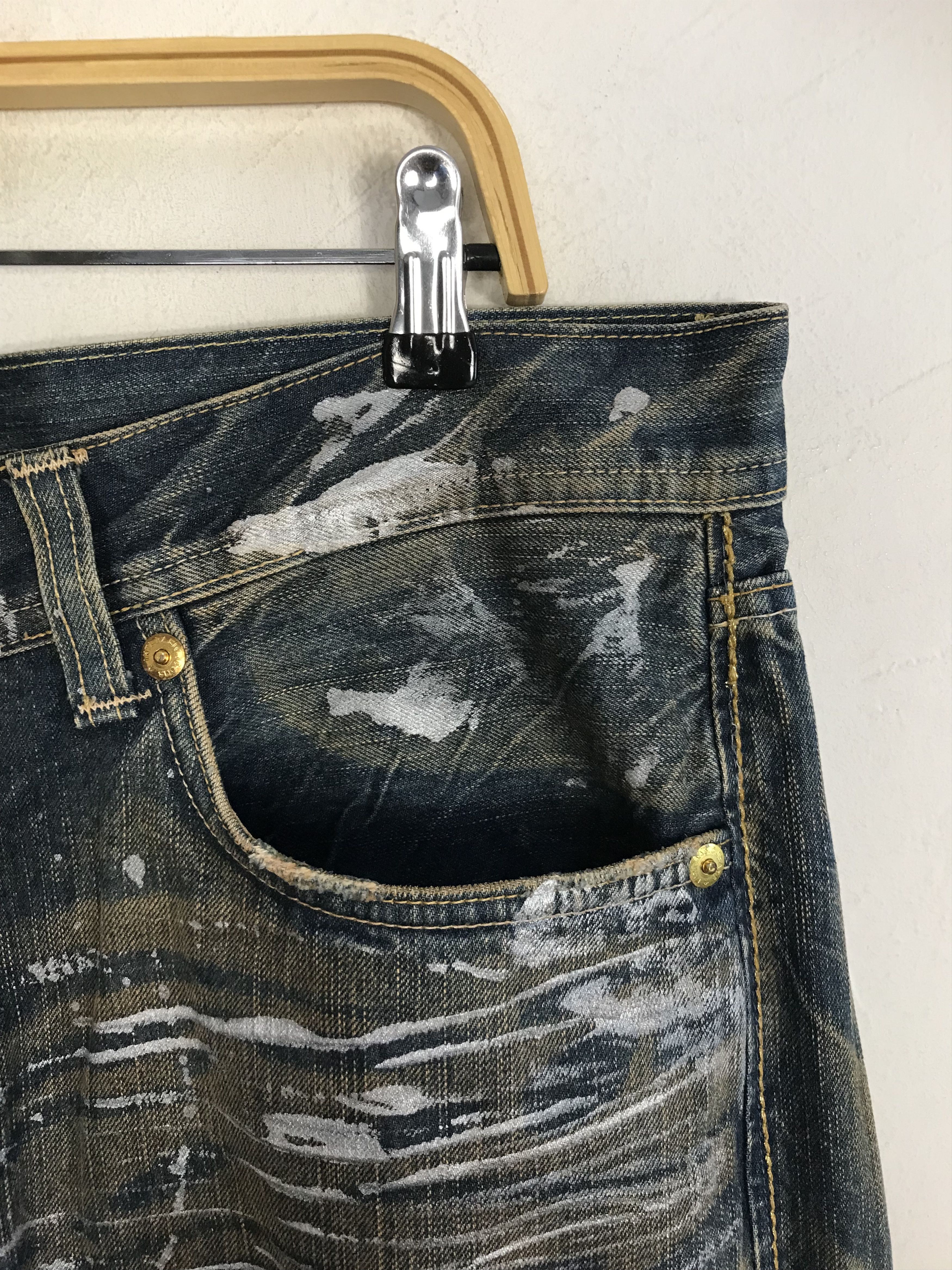 Japanese Brand × Vintage Vintage Denim Craft Premium Clothing Design Distressed Style Size US 37 - 6 Thumbnail