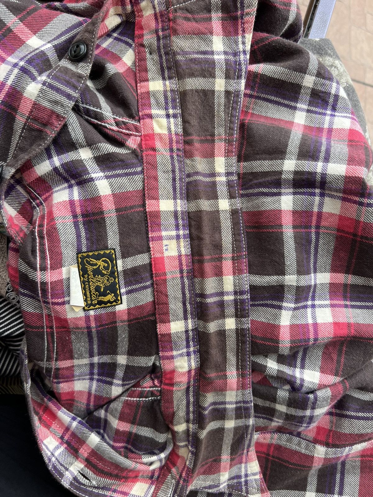 Cushman Cushman Japan Chin Strap Gusset Flannel Shirt Size US M / EU 48-50 / 2 - 16 Thumbnail