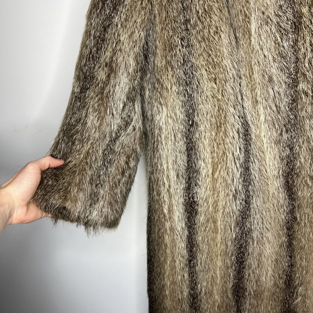 Vintage 90s Vintage Real Rabbit Fur Coat Jacket Heavy Opium Punk Y2K Size US M / EU 48-50 / 2 - 6 Thumbnail