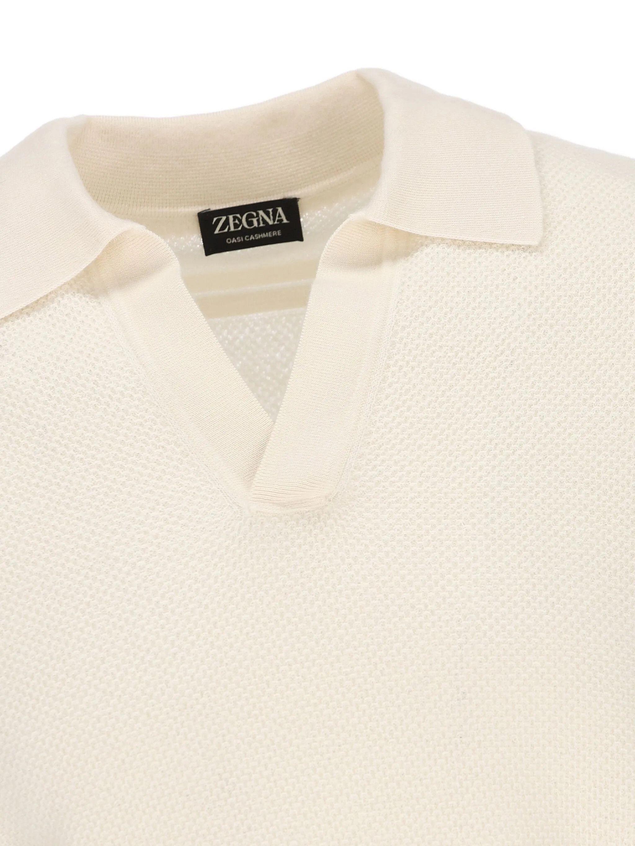 Ermenegildo Zegna o1s1rm1125 Long-sleeve Polo Shirt in White Size US M / EU 48-50 / 2 - 4 Thumbnail