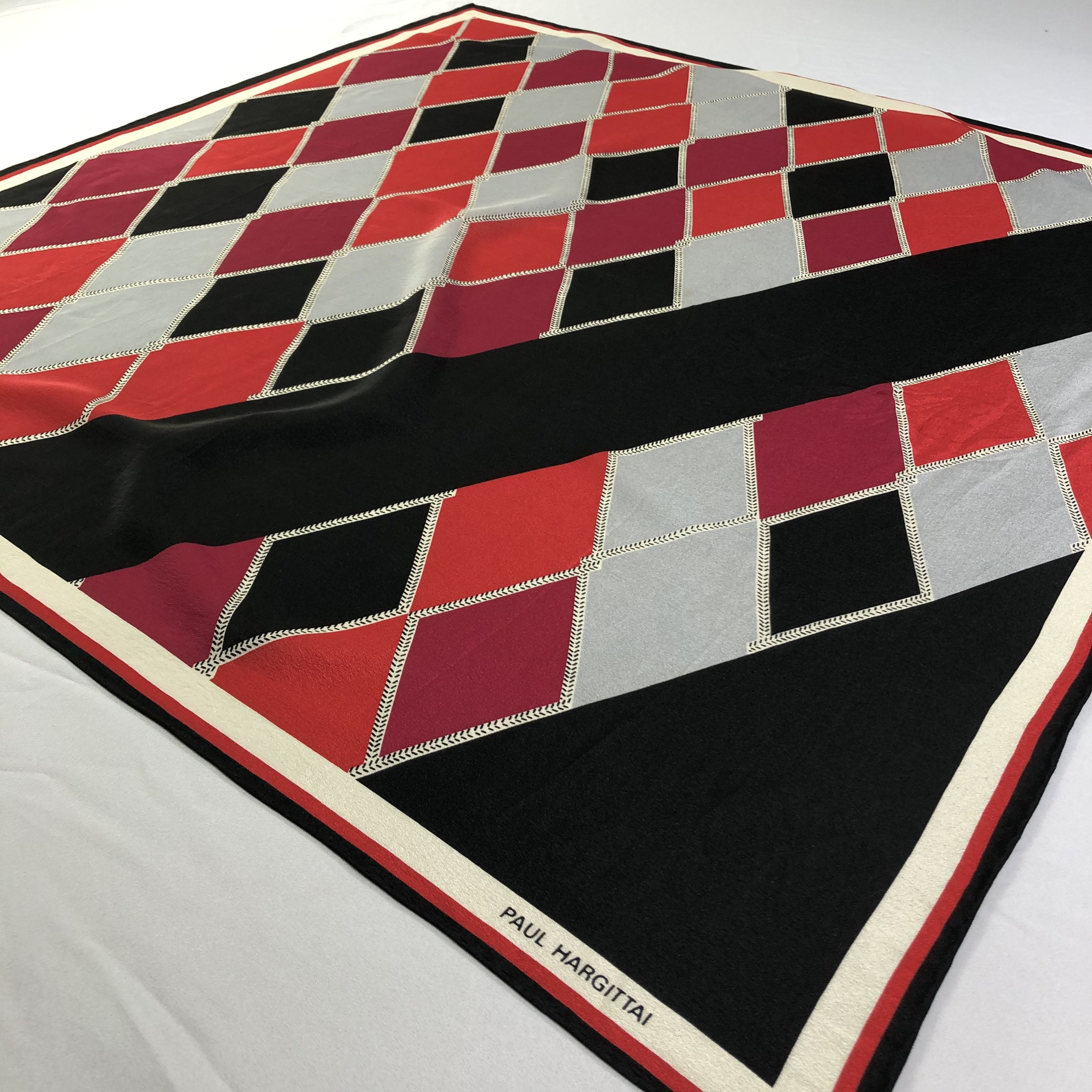 Vintage Vintage Paul Hargittai Silk Scarf Size ONE SIZE - 3 Thumbnail
