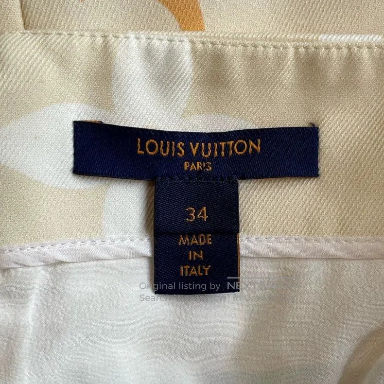 Louis Vuitton LV Cream Sling Short Dress. Size US XS / EU 42 / 0 - 5 Thumbnail