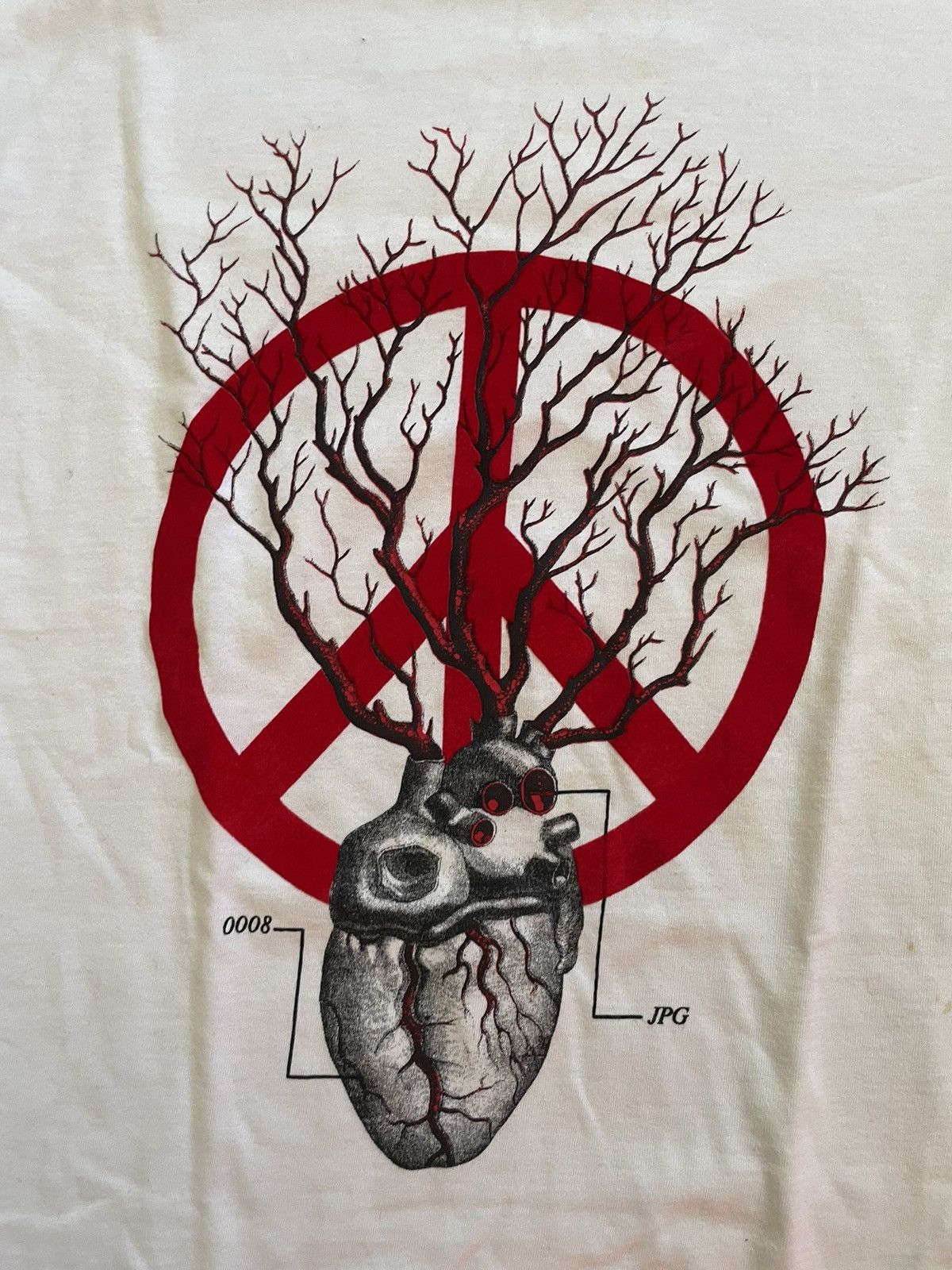Jean Paul Gaultier Jean Paul Gaultier Heart Peace T-shirt Top longsleeve Size US M / EU 48-50 / 2 - 3 Thumbnail