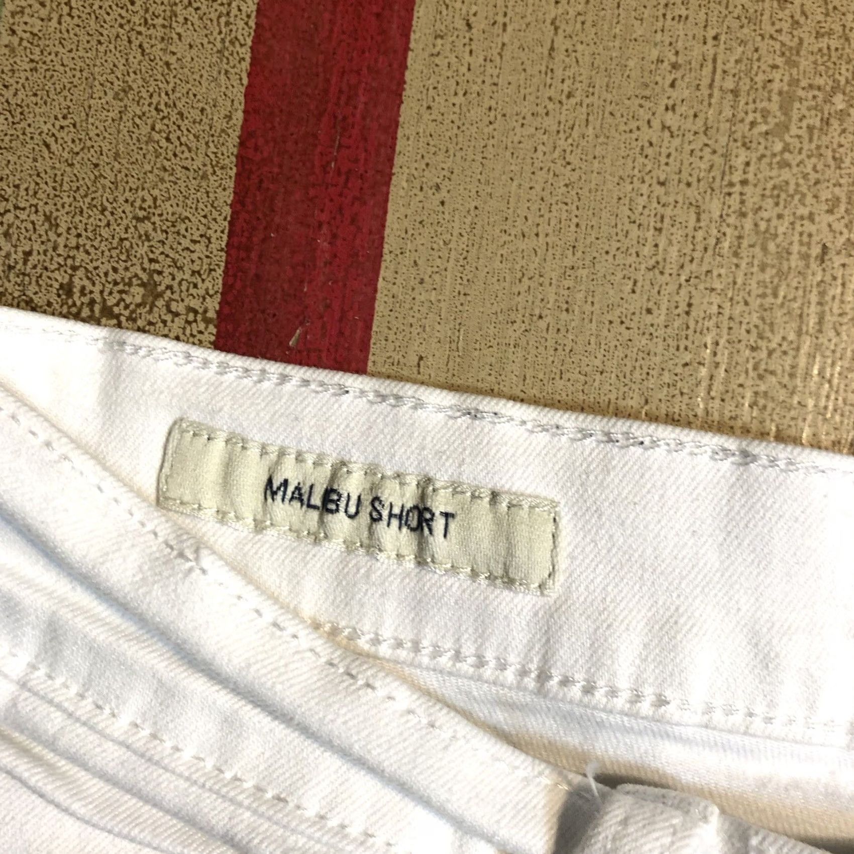 Lucky Brand Lucky Brand Y2K Star Embroidered Jean Malibu Shorts Denim White Womens 6 Size 28" / US 6 / IT 42 - 4 Thumbnail