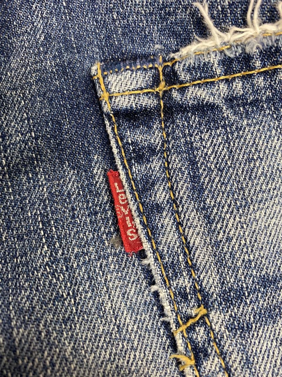 Levi's vintage levis 502 distressed rework denim nice design Size US 32 / EU 48 - 4 Thumbnail