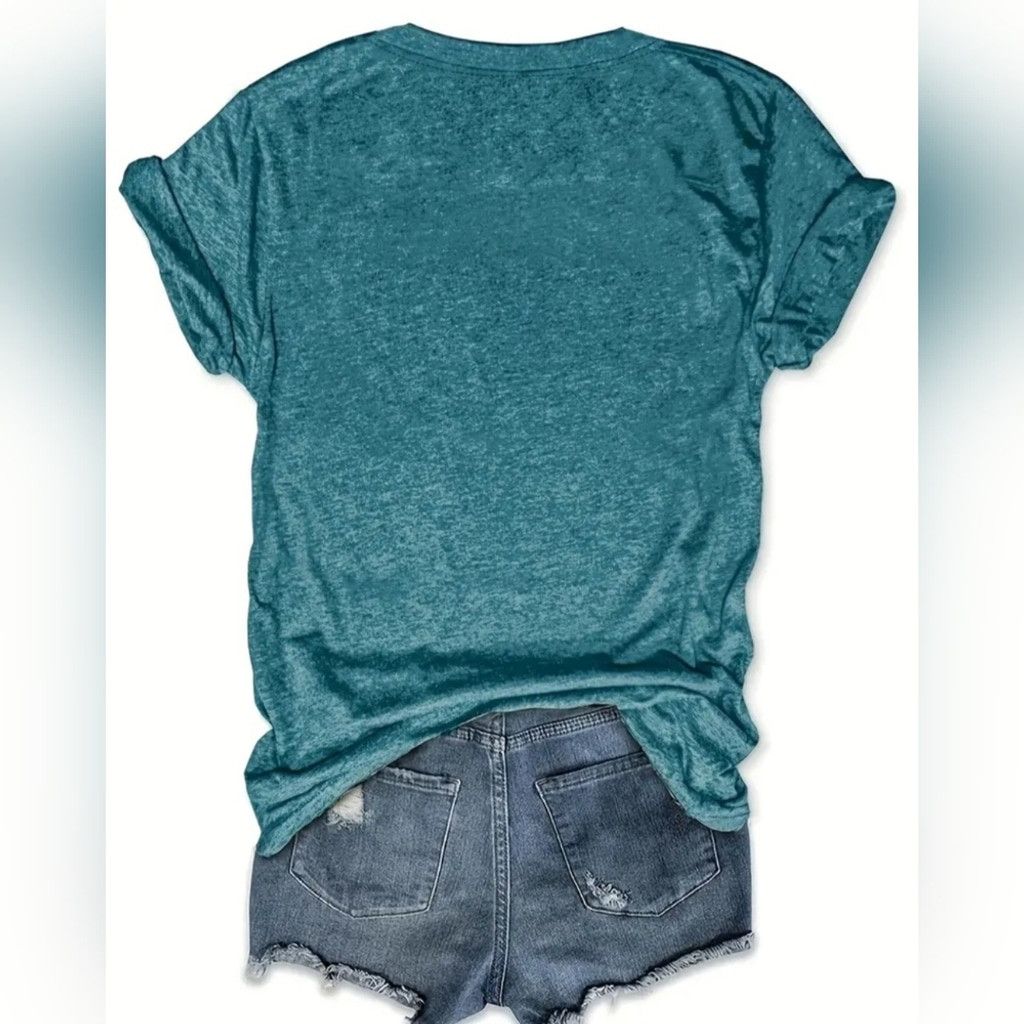Other Women's "Life Is Better With My Boys" T-shirt Blue Size Med Size M / US 6-8 / IT 42-44 - 2 Thumbnail