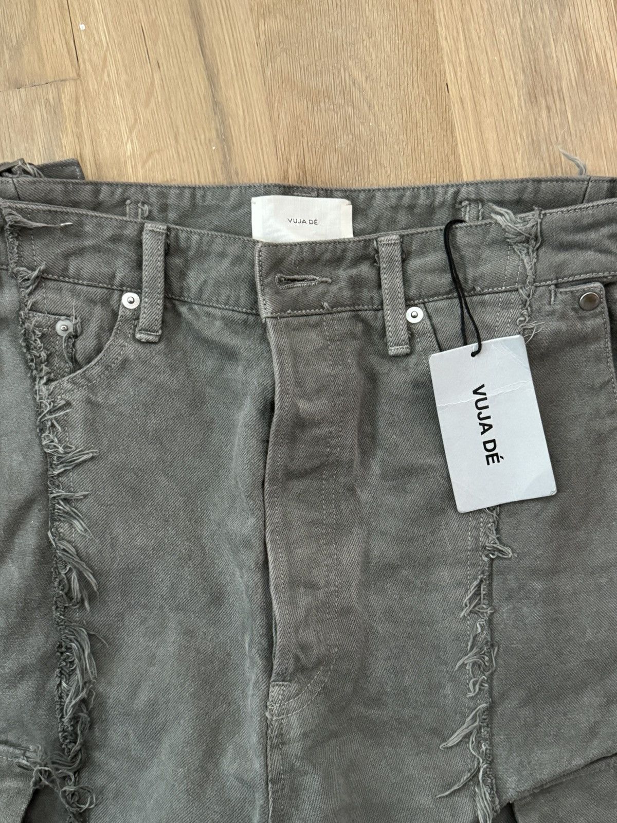 Vuja De The “Diviser” Inside-Out Denim Cargo Pants | Grailed