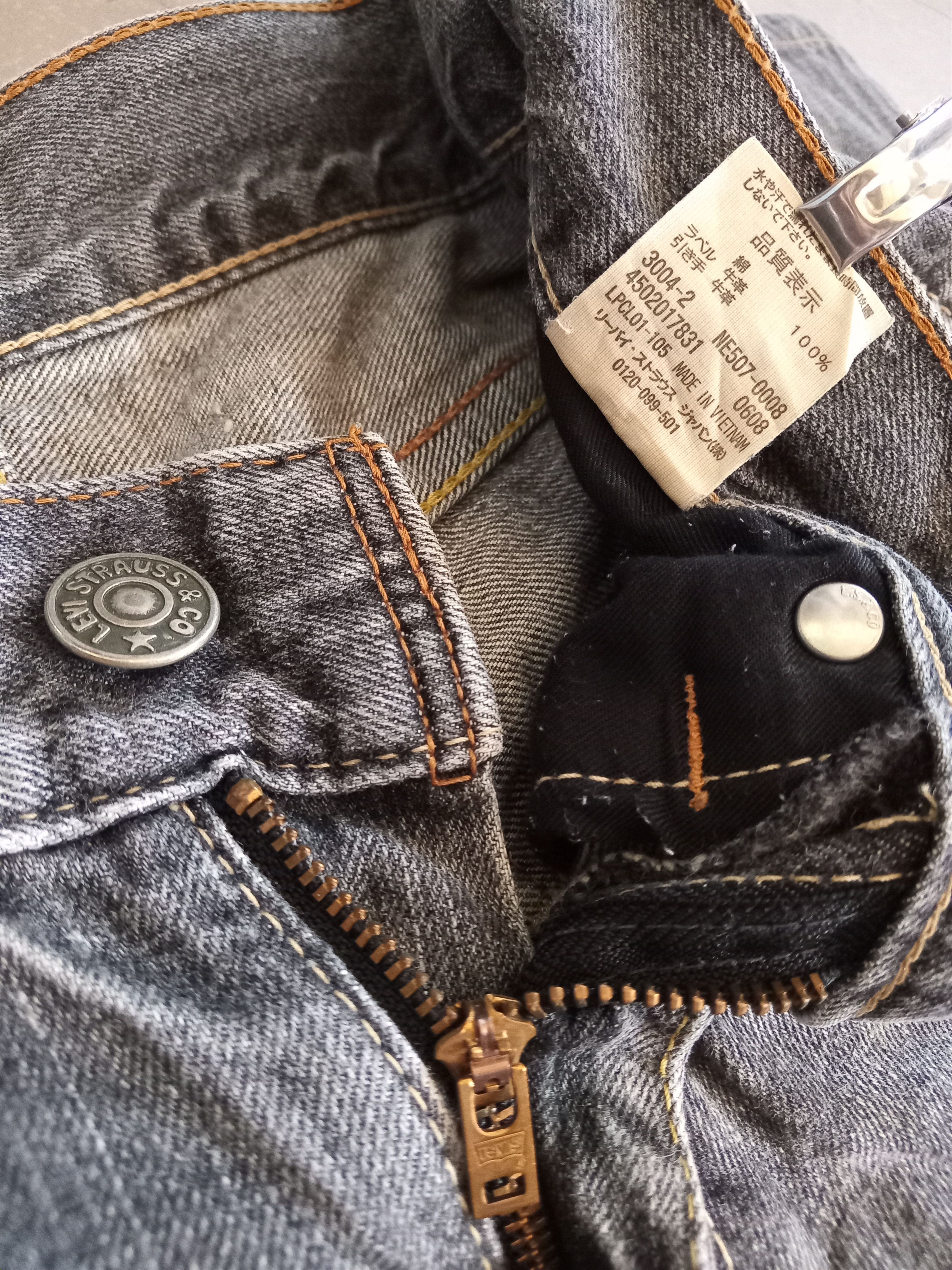 Hysteric Glamour Rare💥LEVI'S 507 Flare Black Stoned Washed Multipocket Jeans Size US 28 / EU 44 - 5 Thumbnail