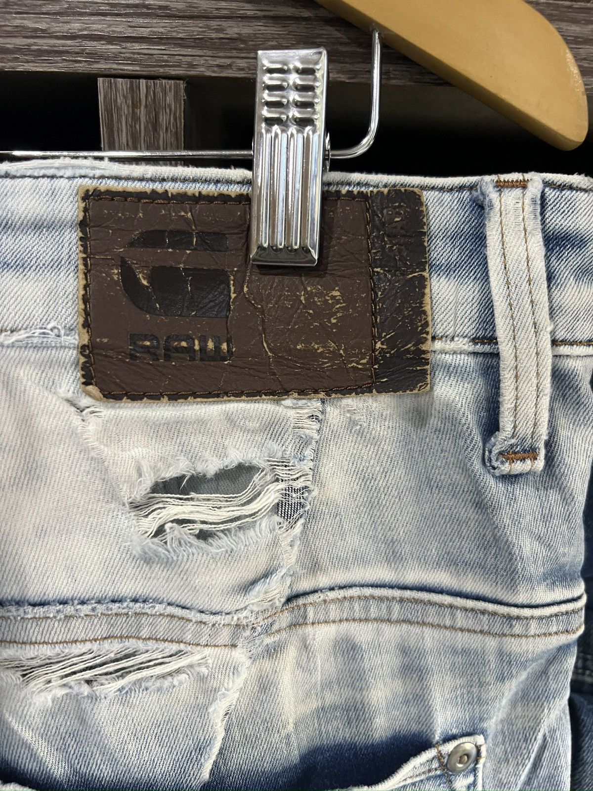 G-Star 🔥G-Star Raw Distressed Denim Size US 38 / EU 54 - 15 Thumbnail