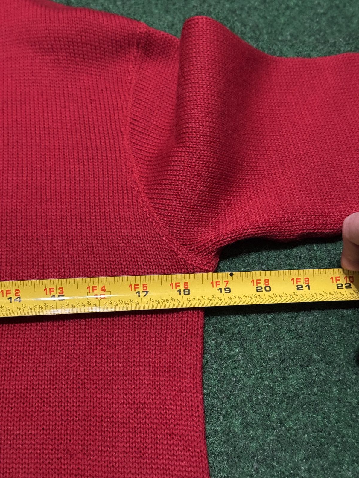 Vintage Vintage 50s 60s Red Cardigan Knit Med True Vintage Sweater Size US M / EU 48-50 / 2 - 6 Thumbnail