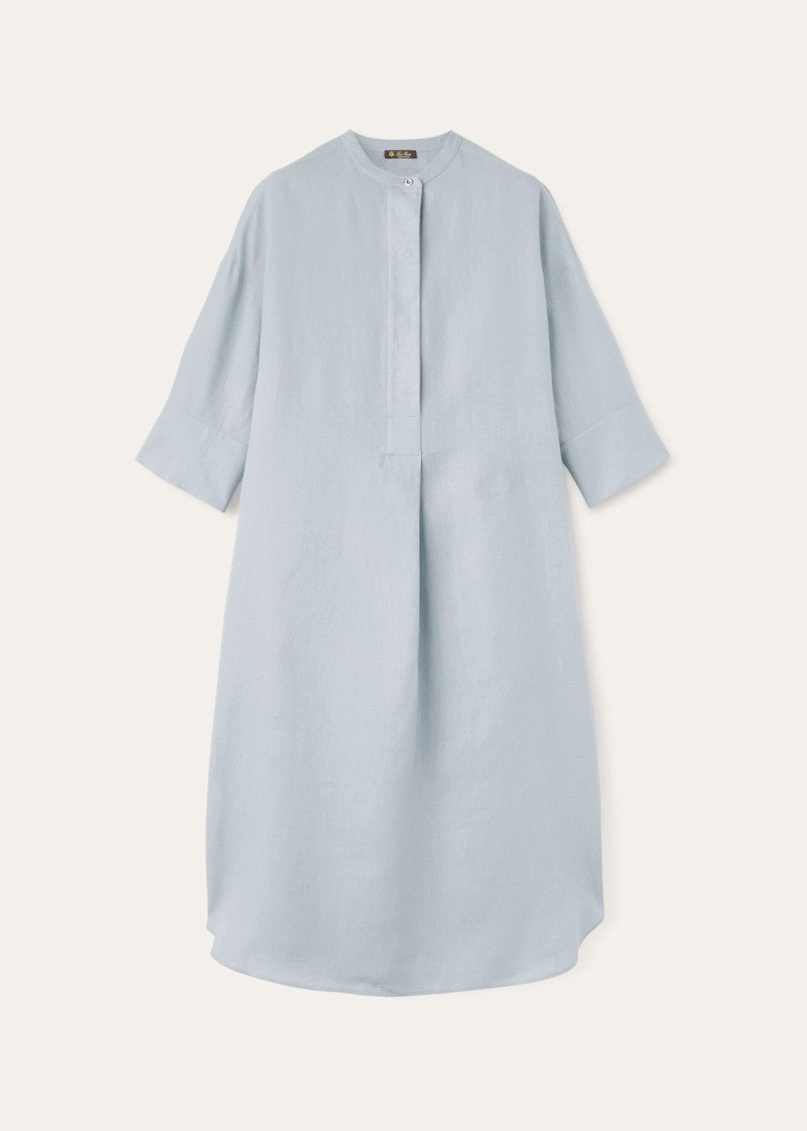 Loro Piana o1srvl11e0526 FAN1160 Lindsie Midi Dress in Light Blue Size XS / US 0-2 / IT 36-38 - 1 Thumbnail