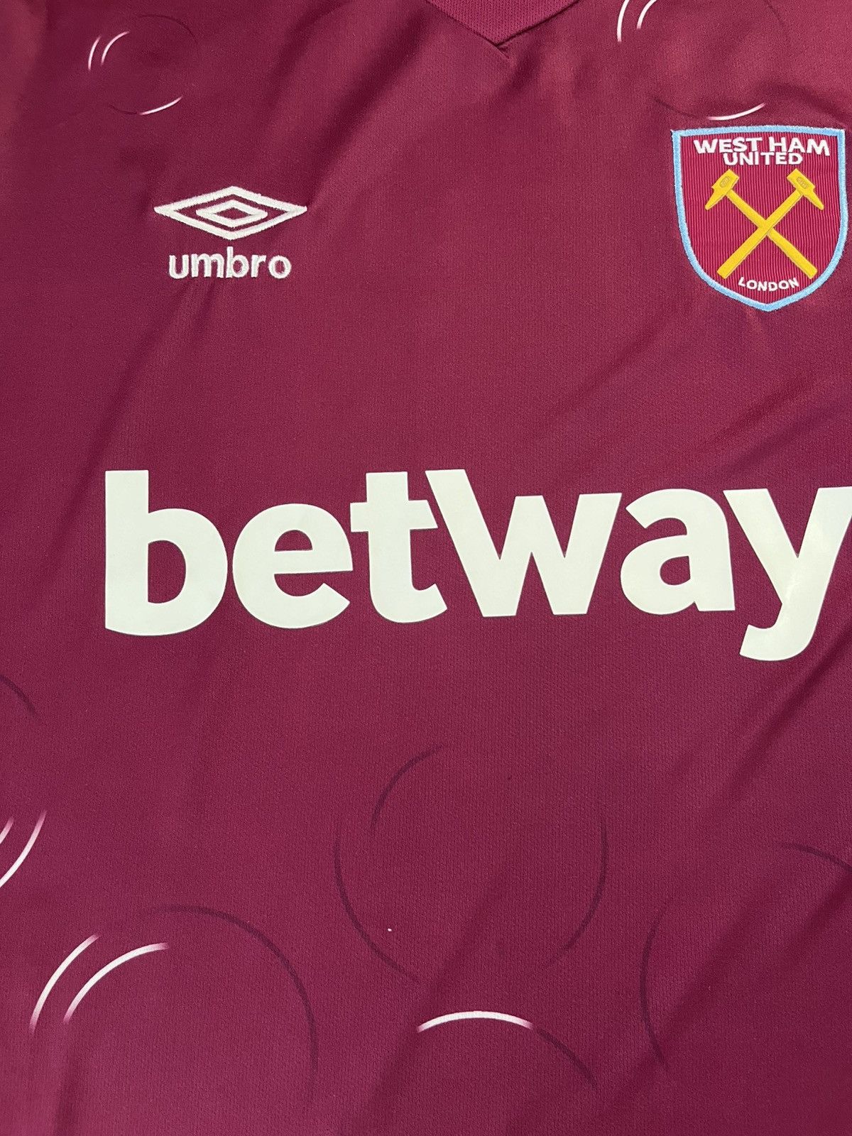 Umbro James Ward-Prowse West Ham United Home Shirt Umbro Jersey Size US XXL / EU 58 / 5 - 14 Thumbnail