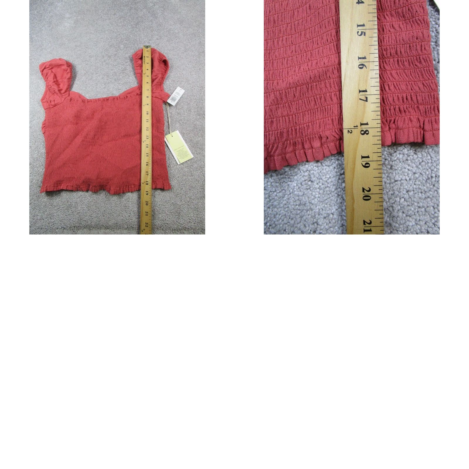 Vintage Wilfred Blouse Womens Large Red Tank Sleeveless Cropped Square Neck Pullover Casual Regular Size L Vintage No Size L / US 10 / IT 46 - 8 Thumbnail