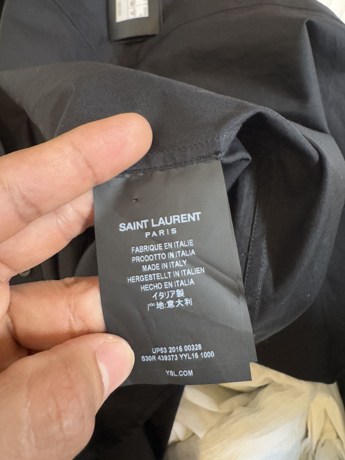 Saint Laurent Paris Silk Long Sleeve Dress Shirt Size US XXS / EU 40 - 4 Thumbnail