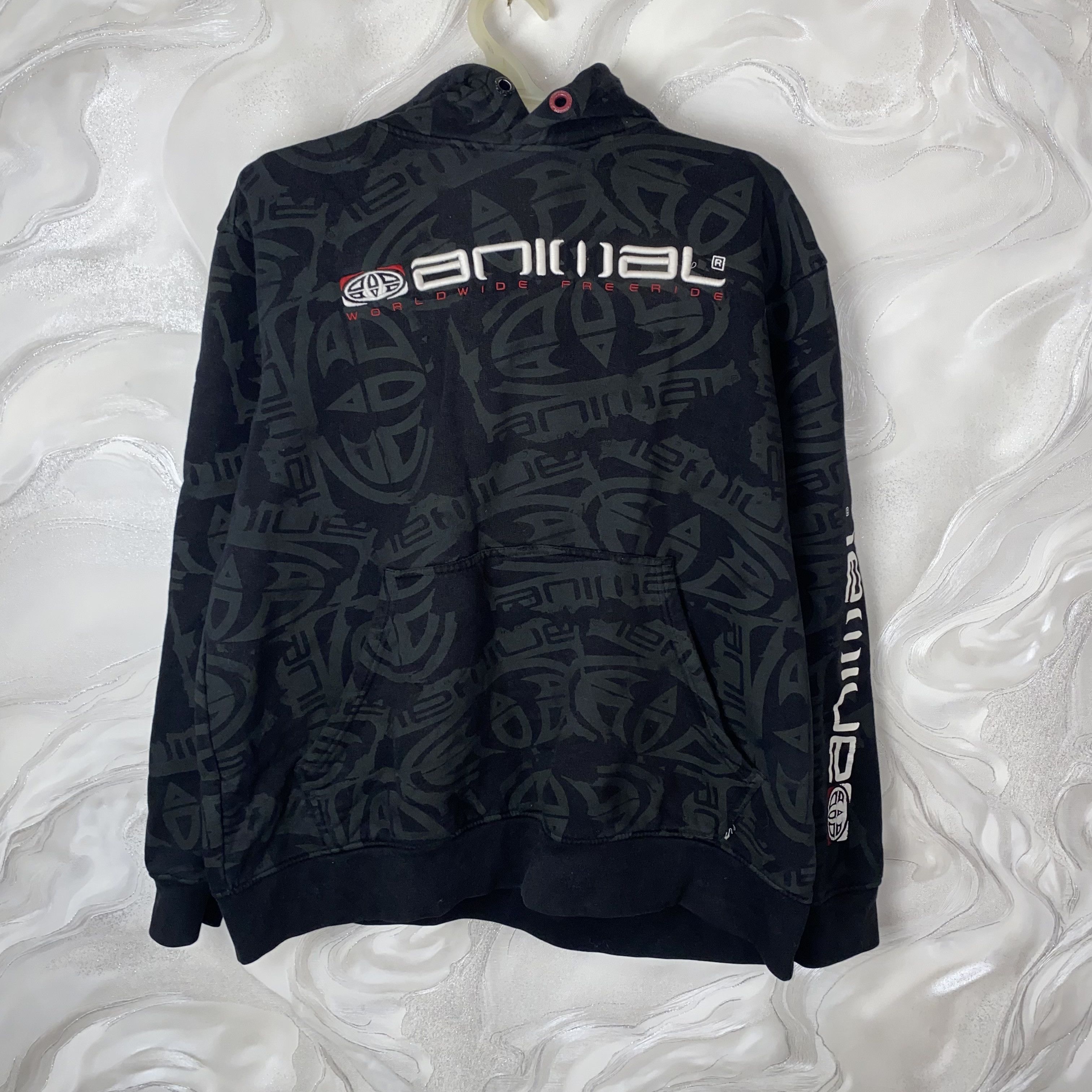 Vintage Animal Worldwide Freeride Hoodie Mens XL Vintage Y2K Size US XL / EU 56 / 4 - 1 Thumbnail