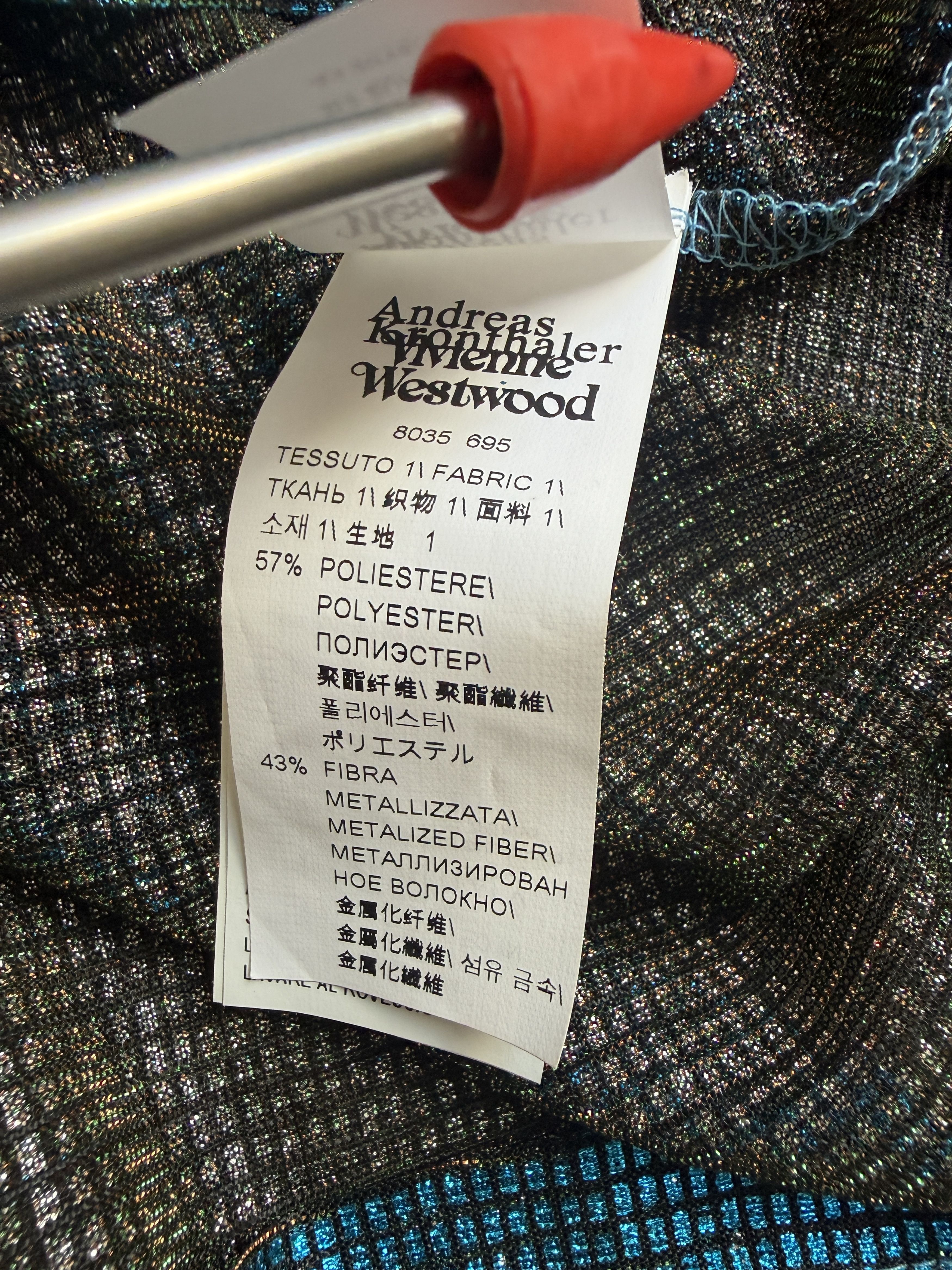 Vivienne Westwood 2018 Metallic Fiber Andreas Kronthaler Iridescent Hoodie Size US M / EU 48-50 / 2 - 5 Thumbnail
